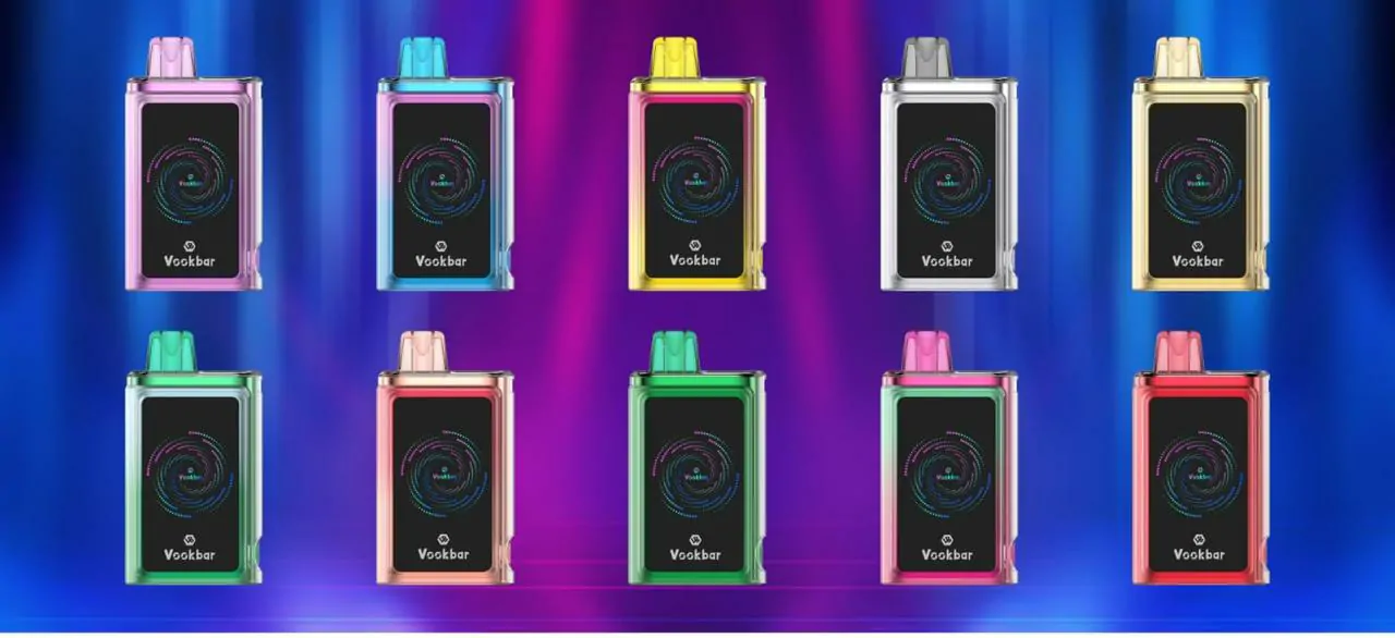 Vookbar Cyber Pro 30000 Züge Dual Mesh 2,1-Zoll Touchscreen 0% 2% 3% 5% Niedriger Nikotingehalt Großhandel Wiederaufladbare Einweg E-Zigarette Pen