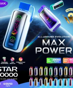 Vozol Star 20000 Züge Einweg E-Zigarette mit Dual Mesh Coil, Spiegel-Display, 5% Nikotin, stilvollem Design, wiederaufladbarem Akku – Großhandel & Bulk Buy für Händler