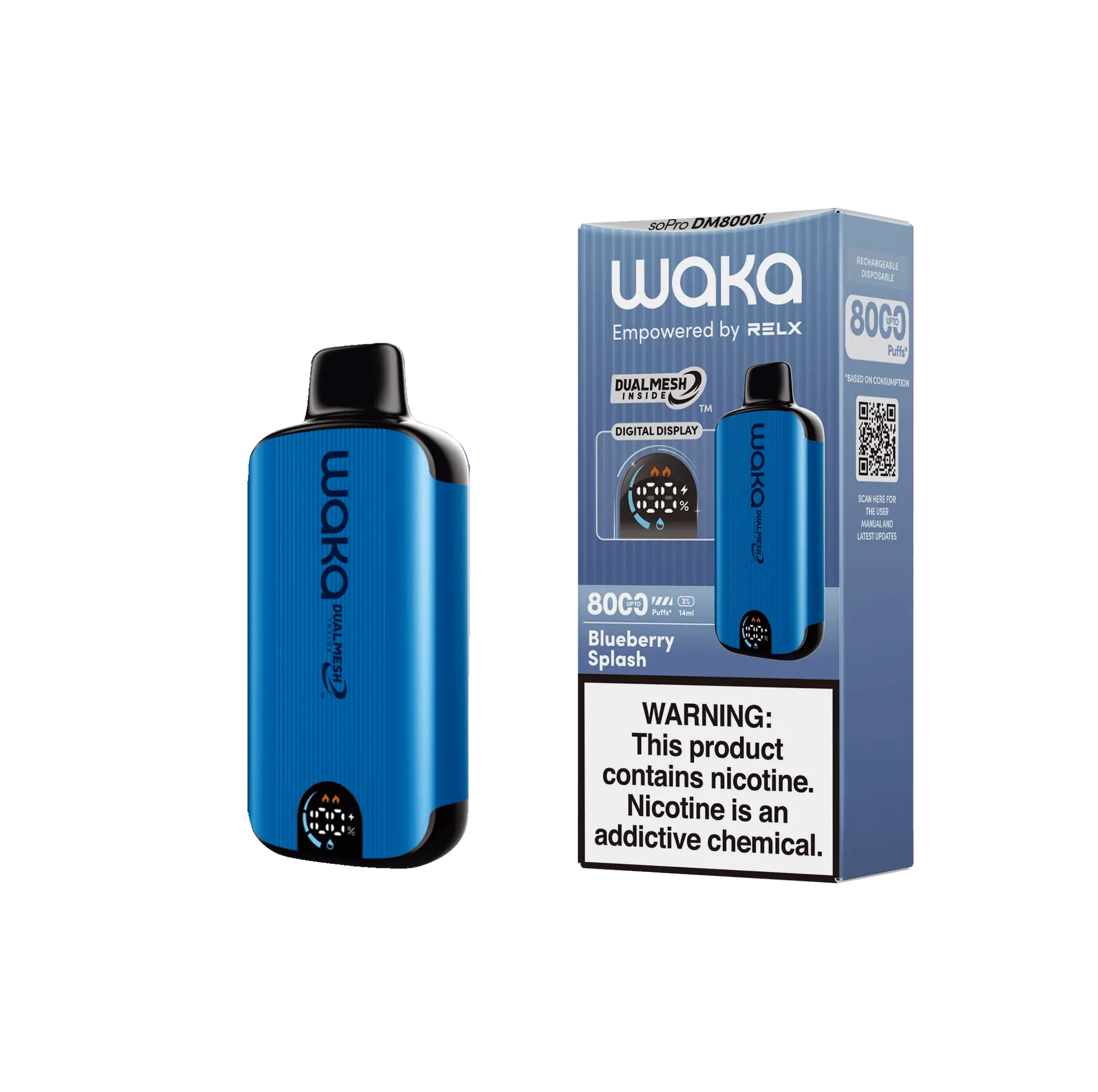 WAKA soPro DM8000i Einweg Vape – 8000 Züge, Dual Mesh Coil, 3% & 5% Nikotin, Großhandel – Bild 4