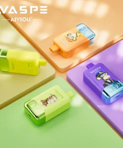 WASPE AIVIOU 40000 Züge Doppelgeschmack LED-Anzeige 0% 2% 5% Niedriger Nikotingehalt Großhandel Wiederaufladbar Tragbares Design Einweg-E-Zigaretten Pen