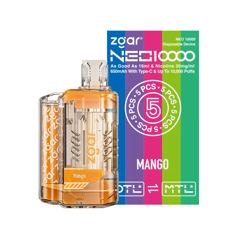 ZGAR NEO 10000 Züge 3% Nikotin – Stilvolles Design, wiederaufladbare Einweg-E-Zigarette, Großhandel & Bulk-Kauf – Bild 7