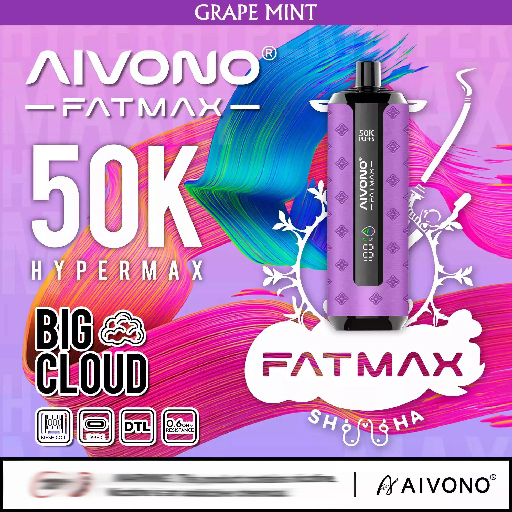 AIVONO AIM FATMAX 50000 Züge Einweg Vape Großhandel Posten günstig kaufen – Bild 4