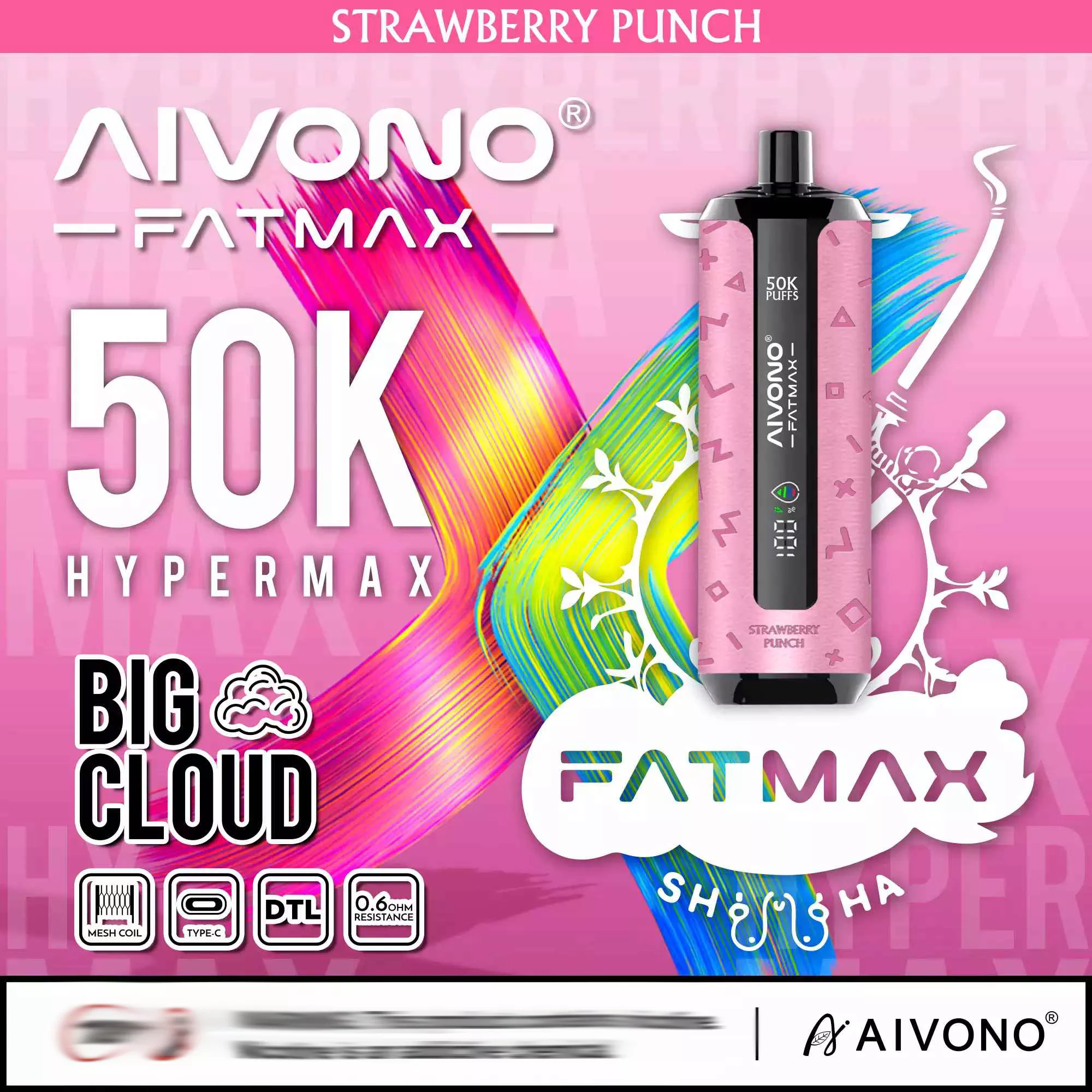 AIVONO AIM FATMAX 50000 Züge Einweg Vape Großhandel Posten günstig kaufen – Bild 2