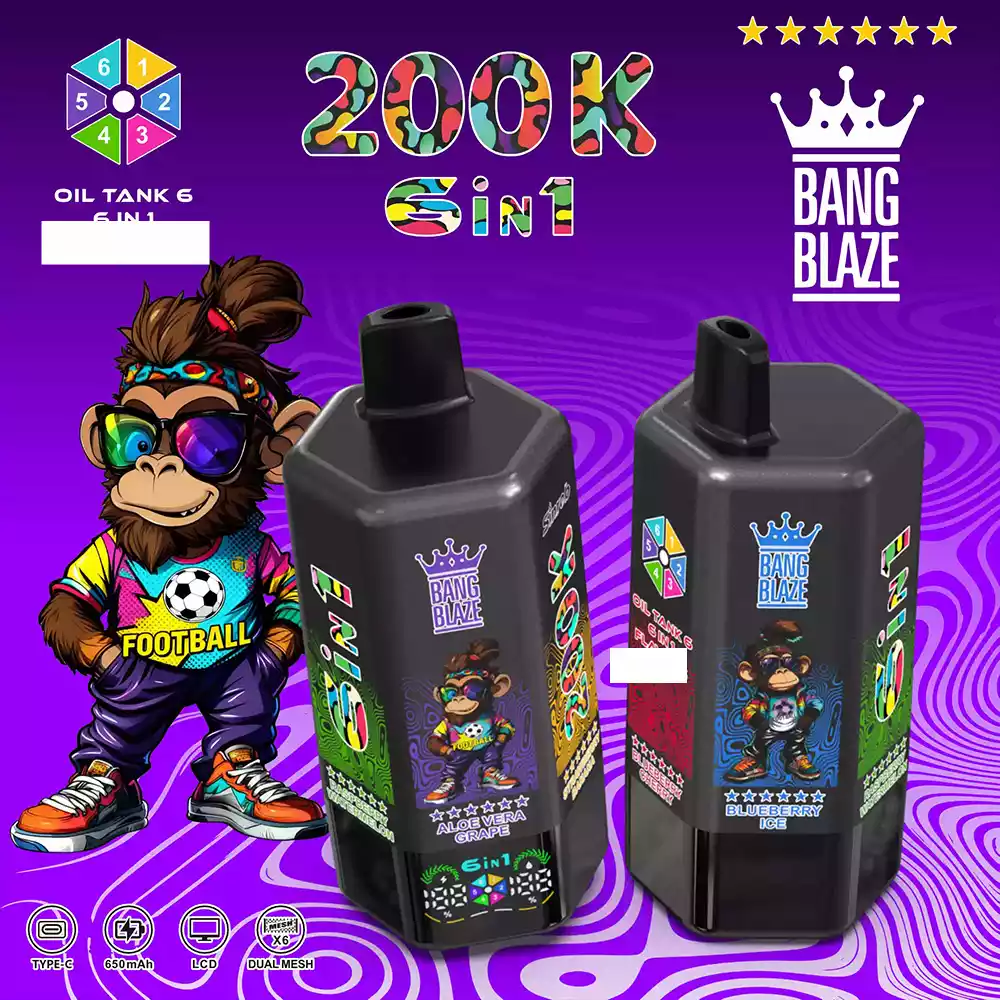 Bang Blaze 200K Einweg Vape Großhandel 200000 Züge 6 Geschmäcker Mesh Coil günstig kaufen – Bild 10