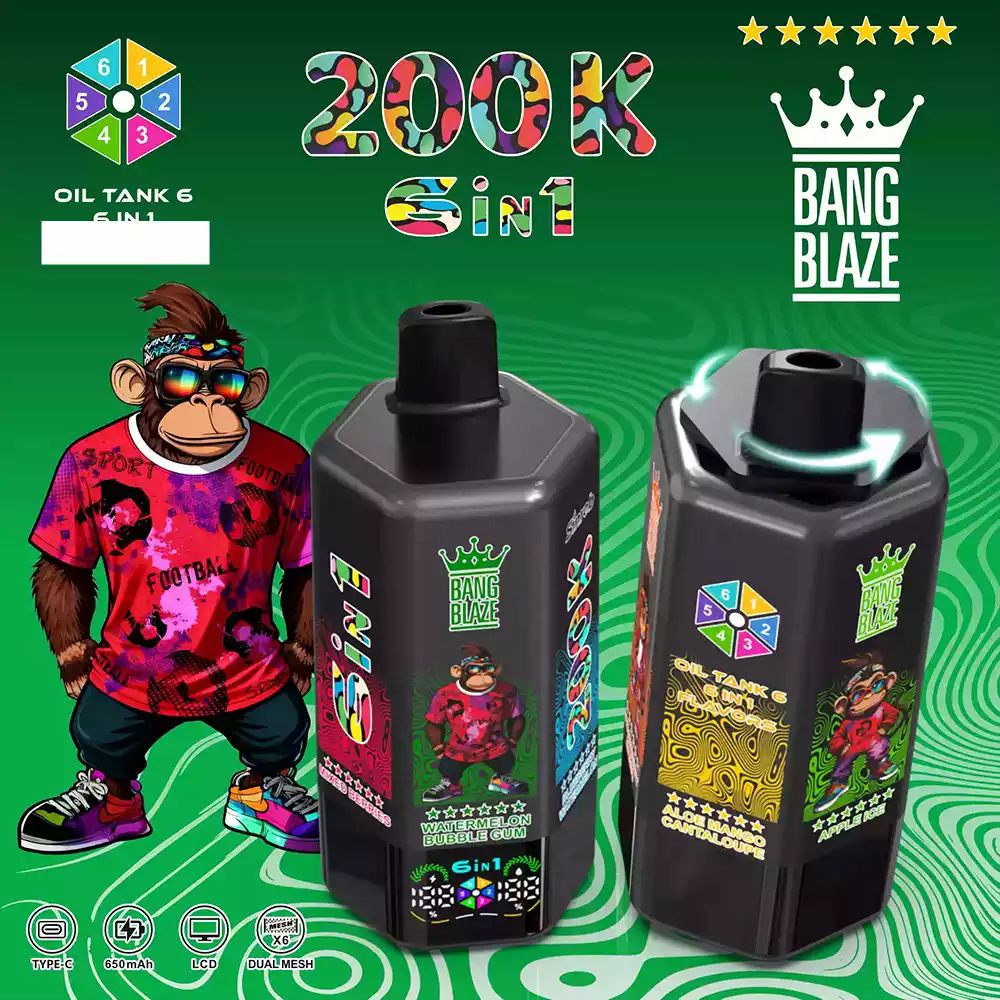Bang Blaze 200K Einweg Vape Großhandel 200000 Züge 6 Geschmäcker Mesh Coil günstig kaufen – Bild 2