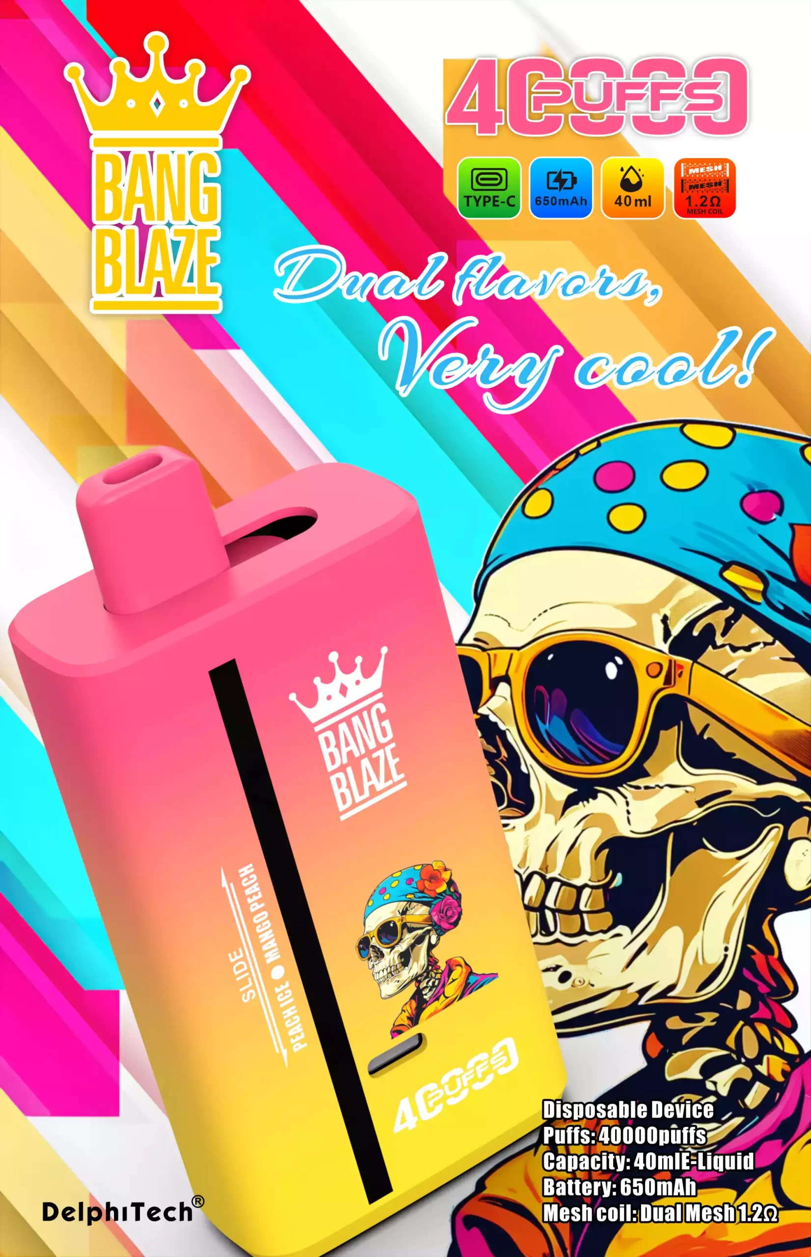 Bang Blaze 40000 Züge Dual Taste Einweg Vape DSK041 Großhandel günstig kaufen – Bild 6