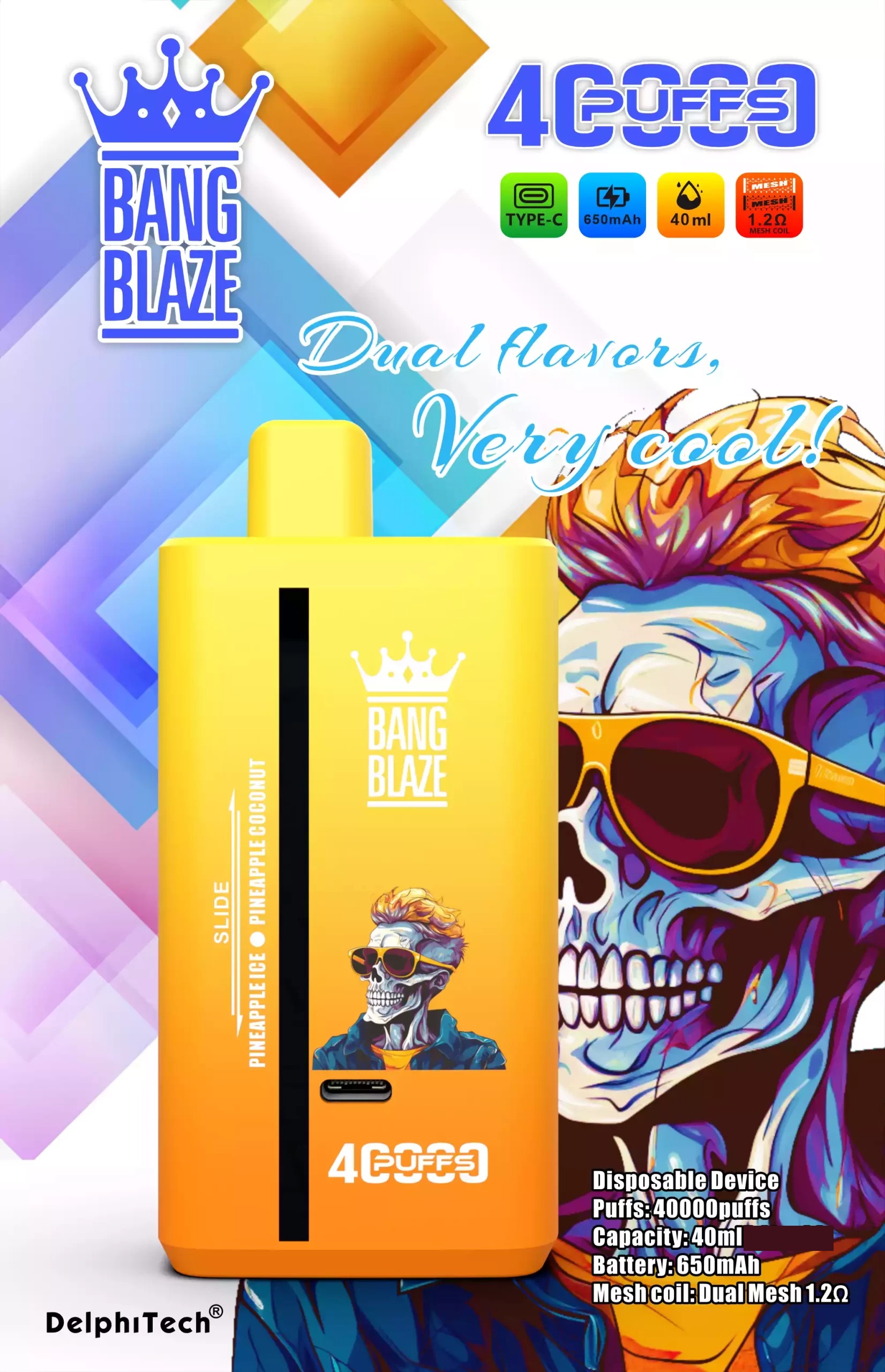 Bang Blaze 40000 Züge Dual Taste Einweg Vape DSK041 Großhandel günstig kaufen – Bild 8