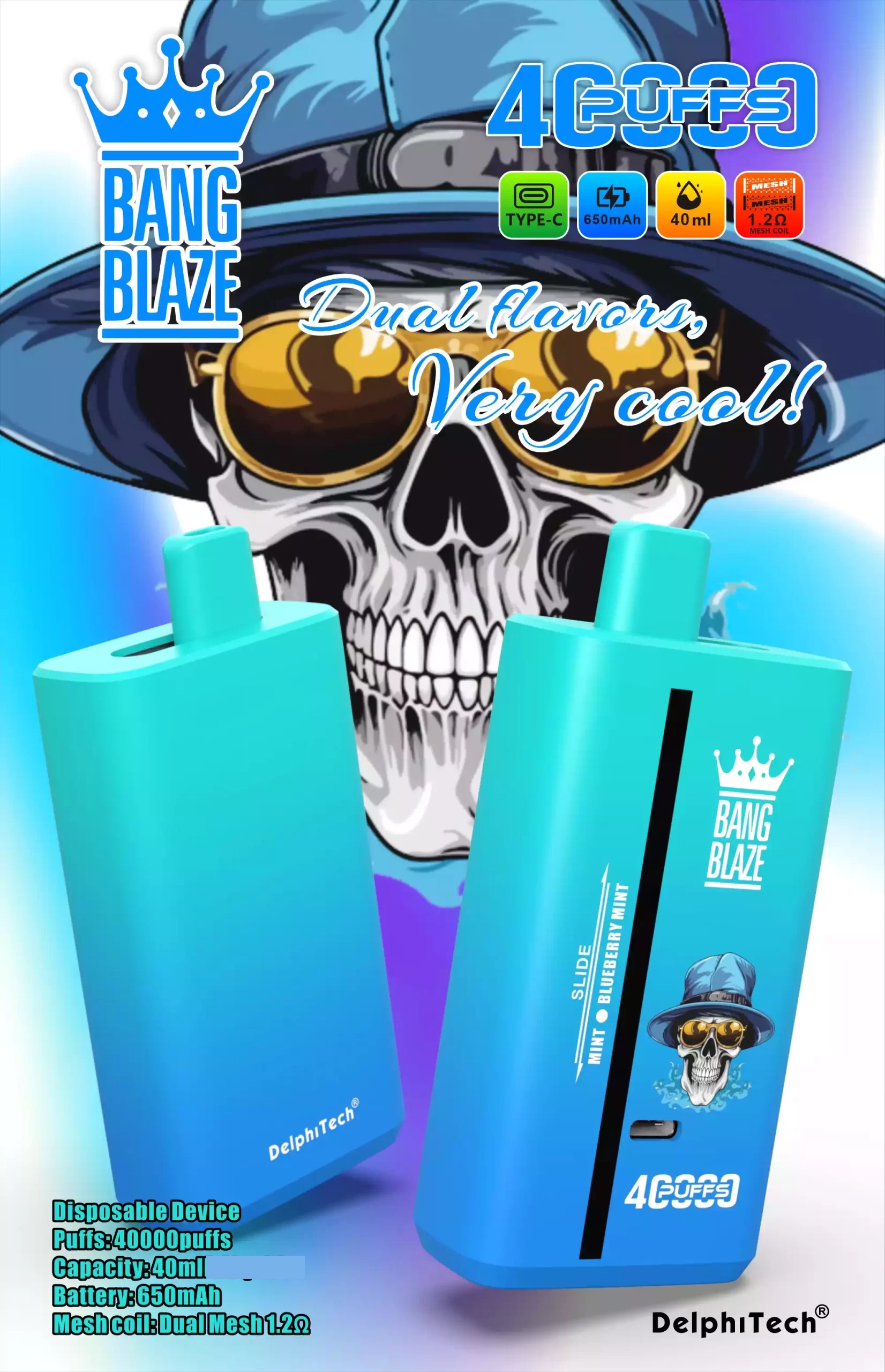 Bang Blaze 40000 Züge Dual Taste Einweg Vape DSK041 Großhandel günstig kaufen – Bild 3