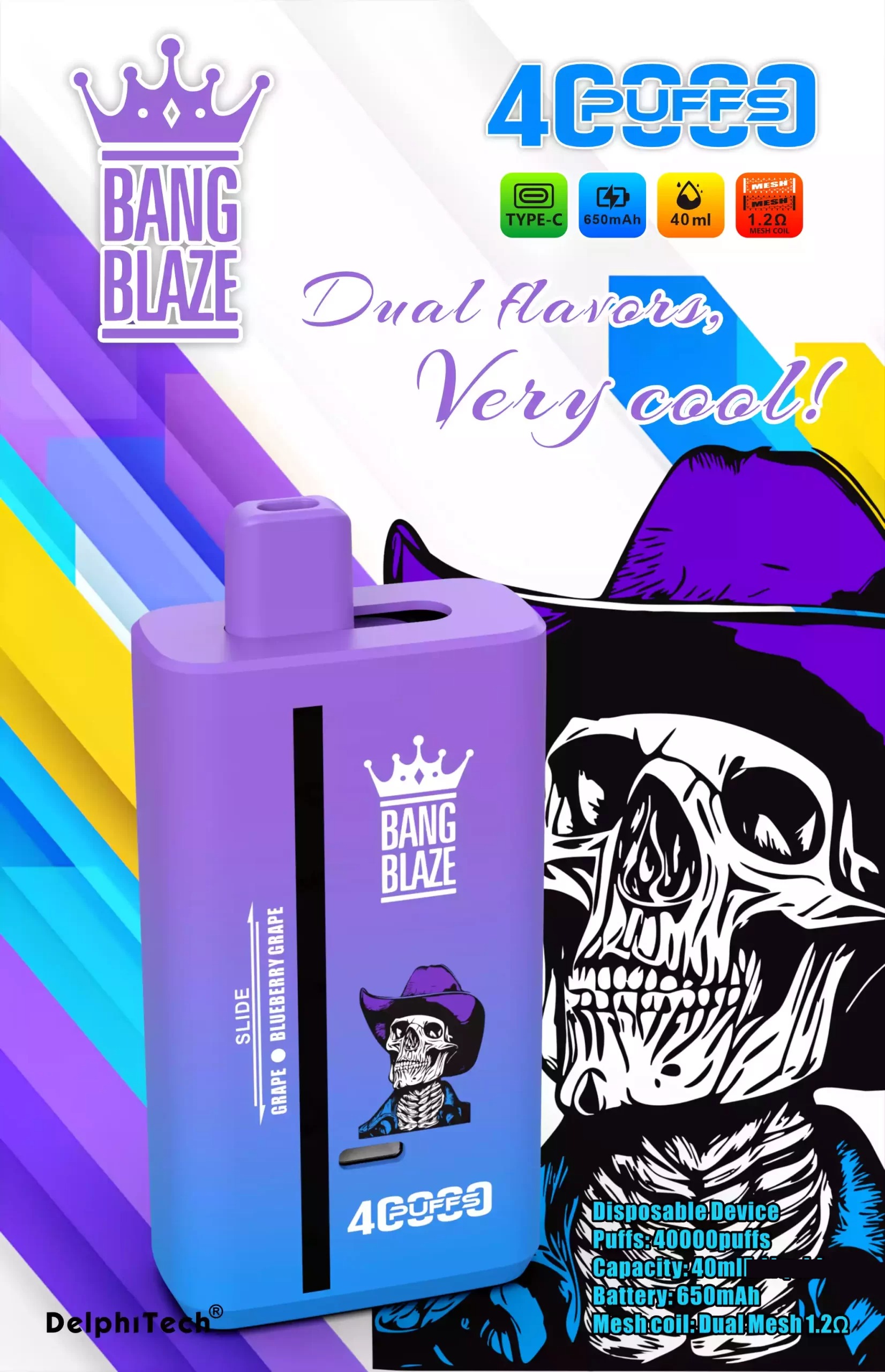 Bang Blaze 40000 Züge Dual Taste Einweg Vape DSK041 Großhandel günstig kaufen – Bild 4