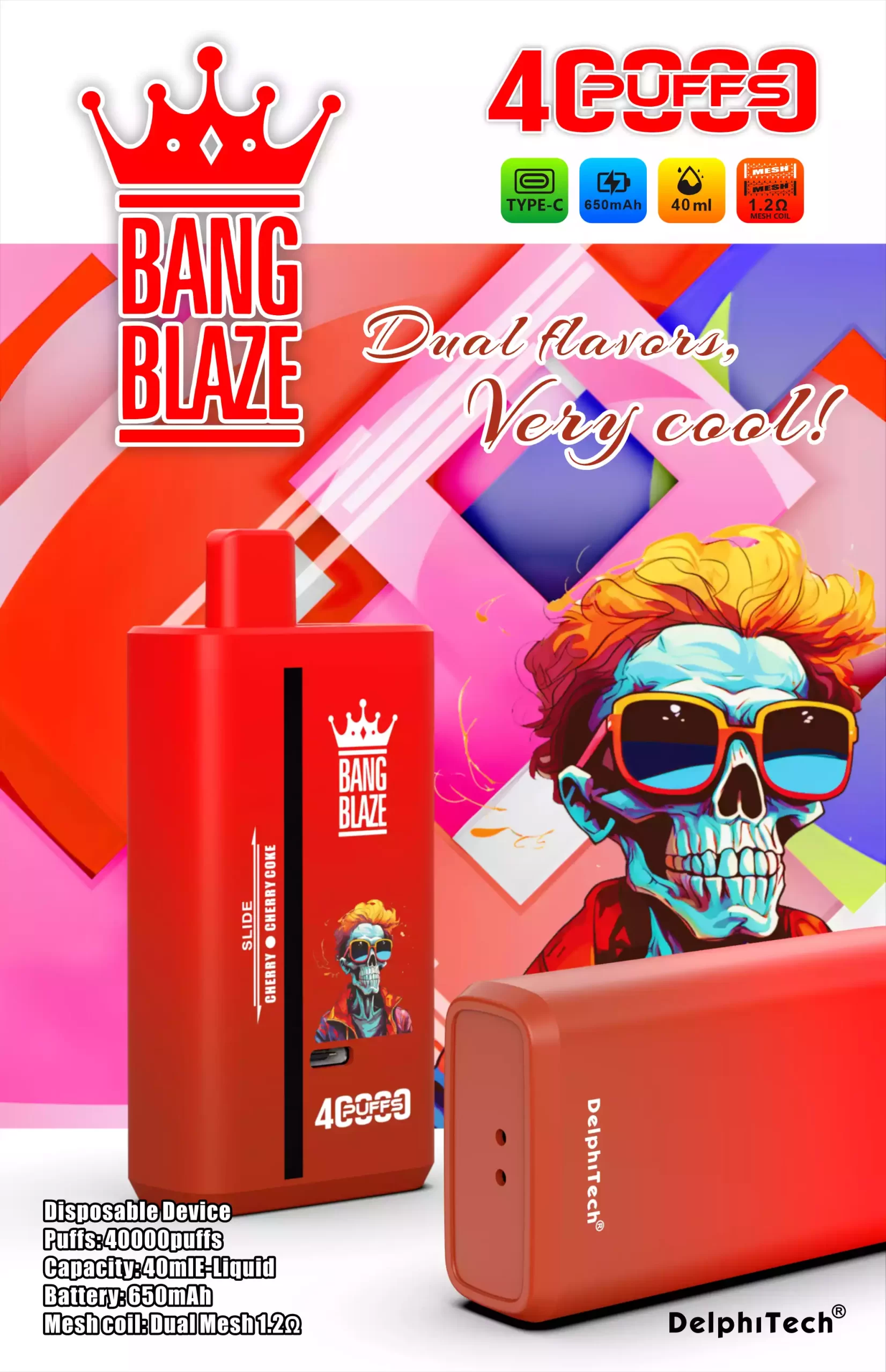Bang Blaze 40000 Züge Dual Taste Einweg Vape DSK041 Großhandel günstig kaufen – Bild 5