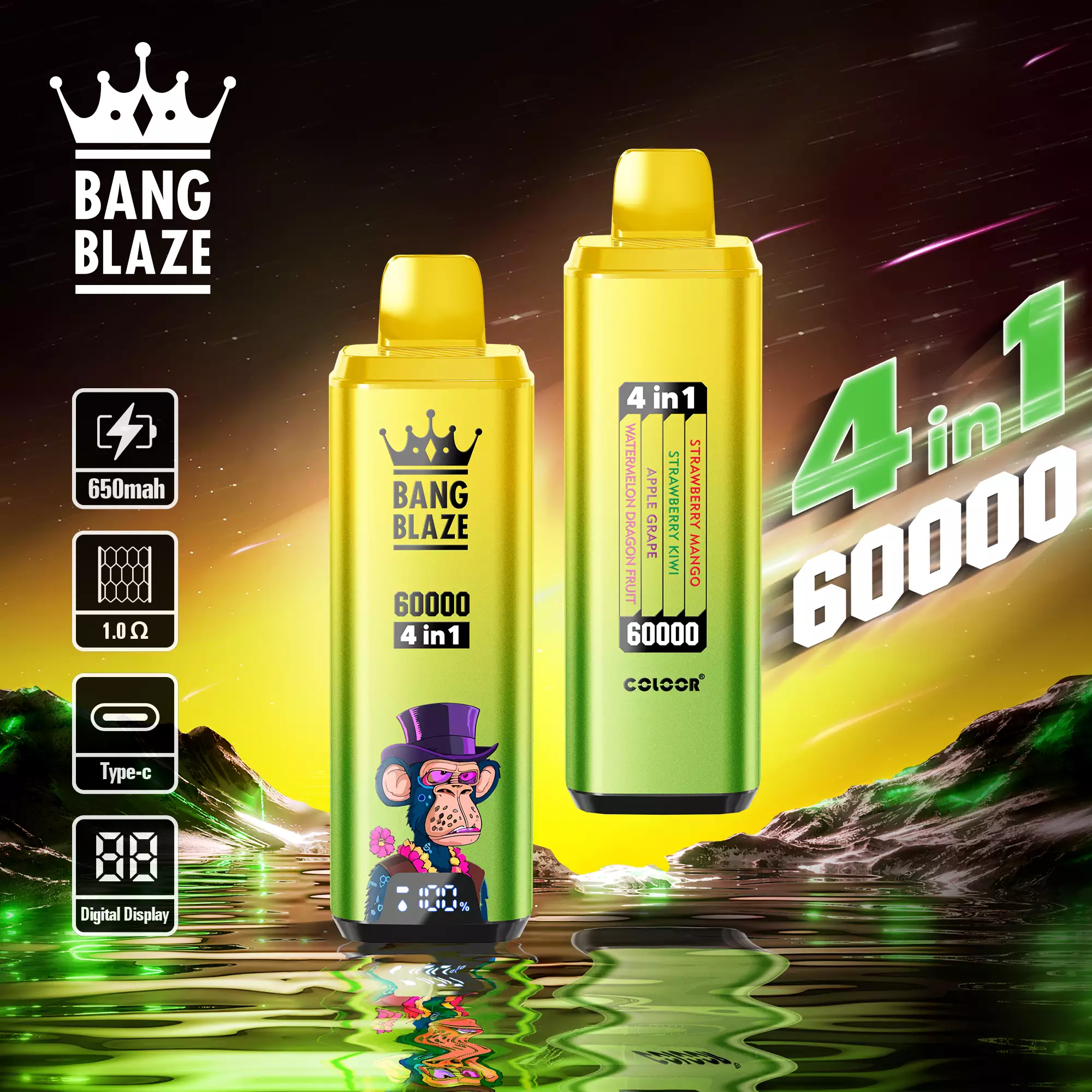 BANG BLAZE 60000 Züge 4in1 Geschmack Einweg Vape Großhandel 60K Züge günstig kaufen – Bild 5