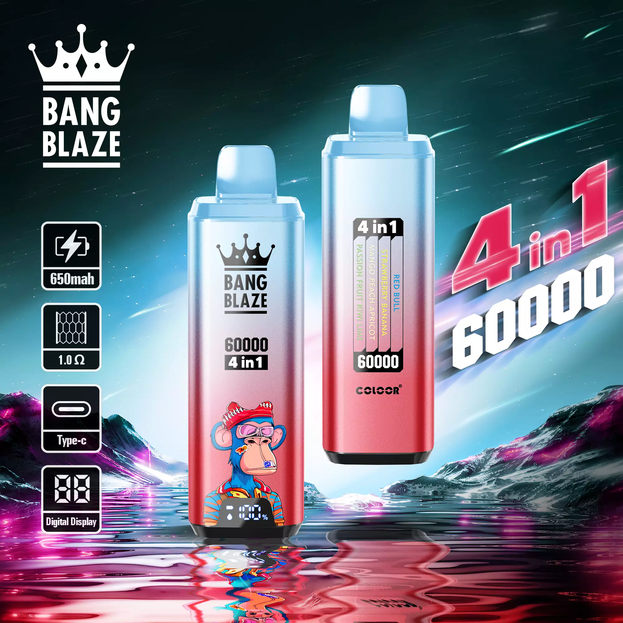 BANG BLAZE 60000 Züge 4in1 Geschmack Einweg Vape Großhandel 60K Züge günstig kaufen – Bild 8
