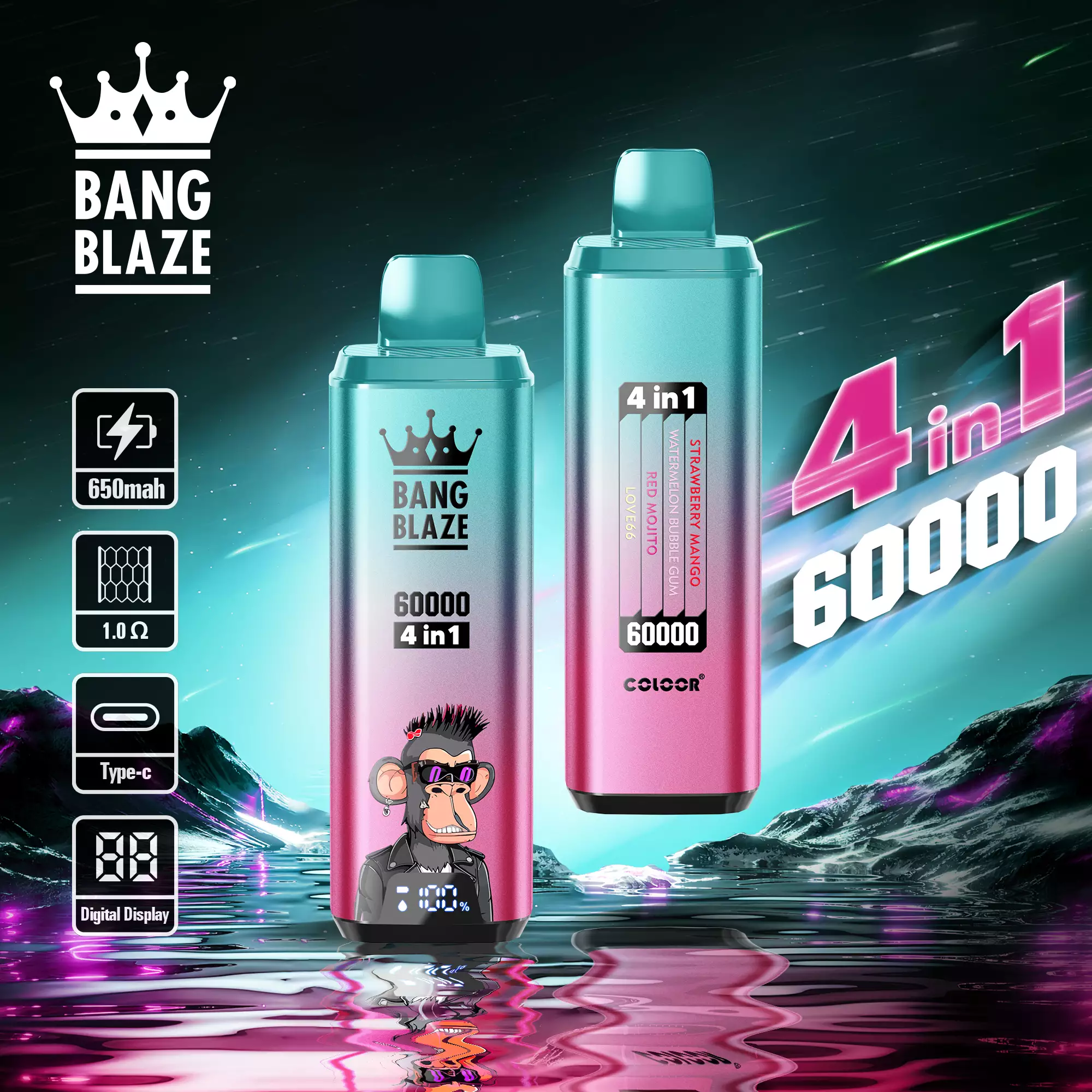 BANG BLAZE 60000 Züge 4in1 Geschmack Einweg Vape Großhandel 60K Züge günstig kaufen – Bild 6