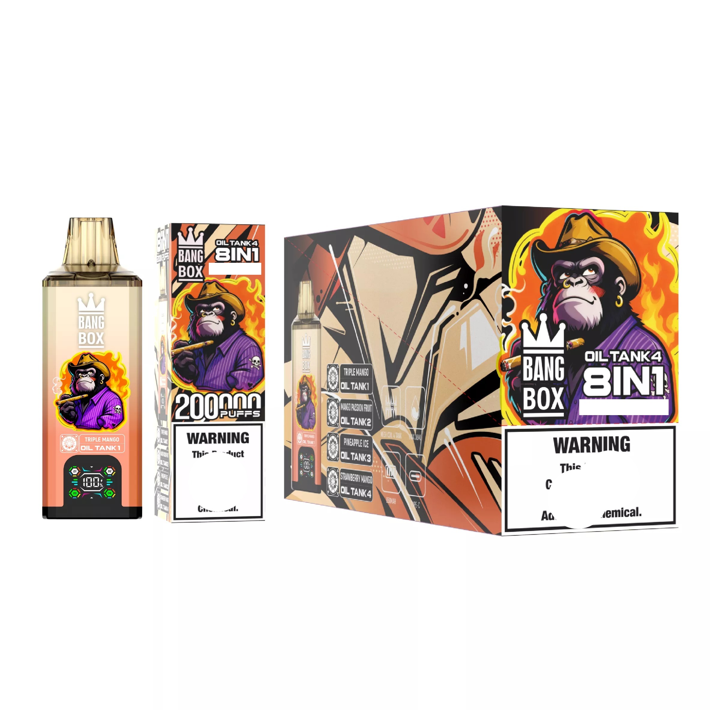 BANG BOX 200K Einweg Vape Großhandel 8in1 Display 200000 Züge 8 Sorten günstig kaufen – Bild 10