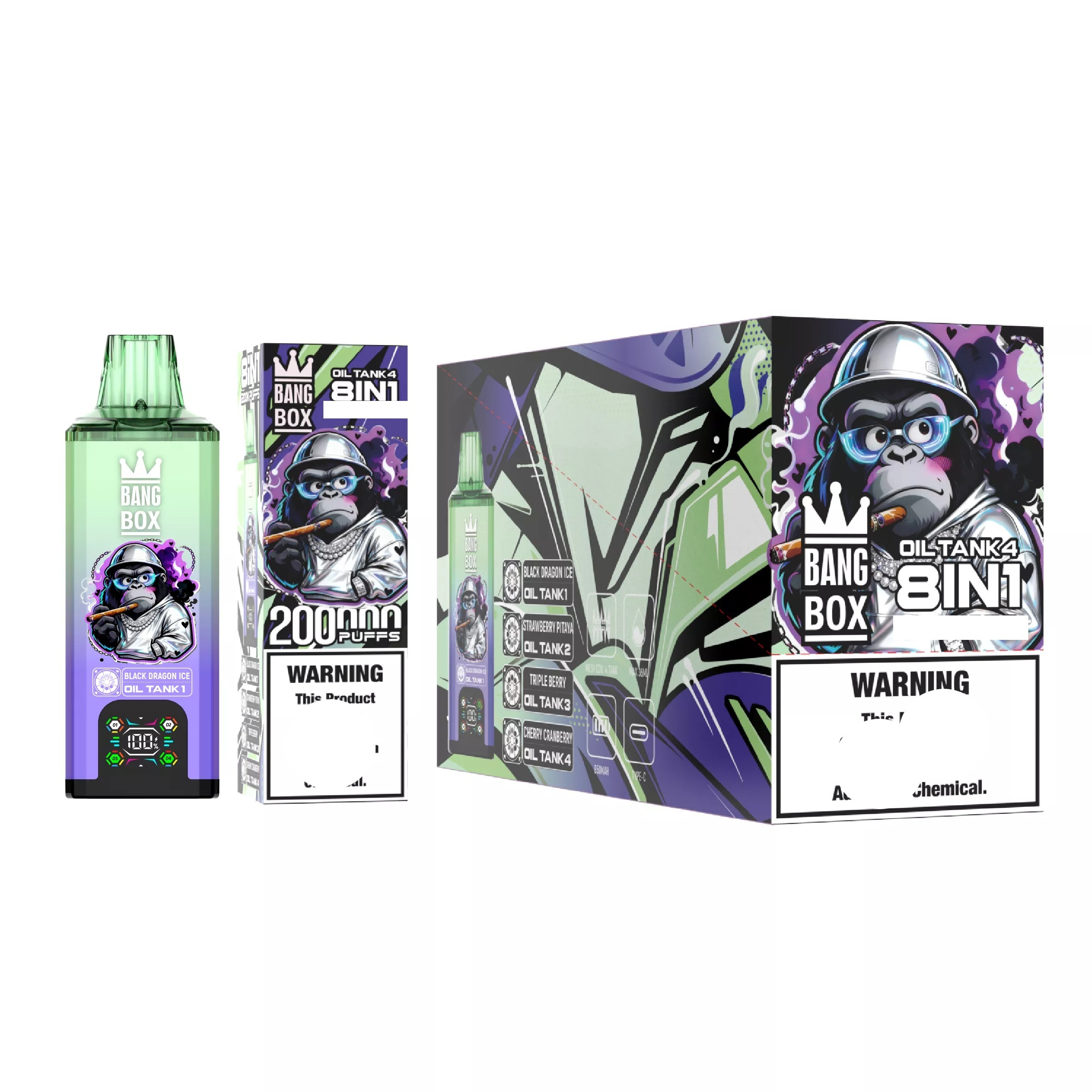 BANG BOX 200K Einweg Vape Großhandel 8in1 Display 200000 Züge 8 Sorten günstig kaufen – Bild 9
