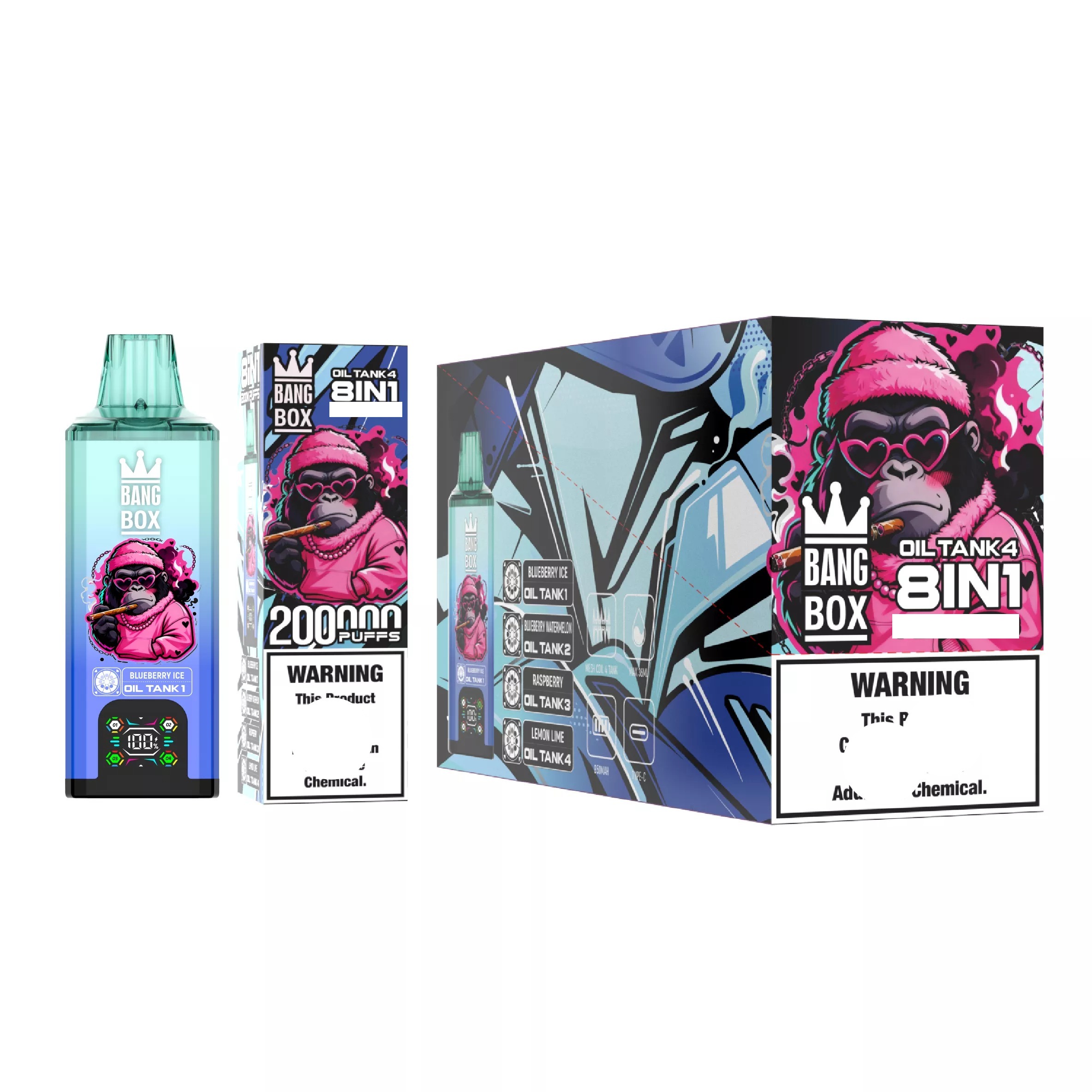 BANG BOX 200K Einweg Vape Großhandel 8in1 Display 200000 Züge 8 Sorten günstig kaufen – Bild 11