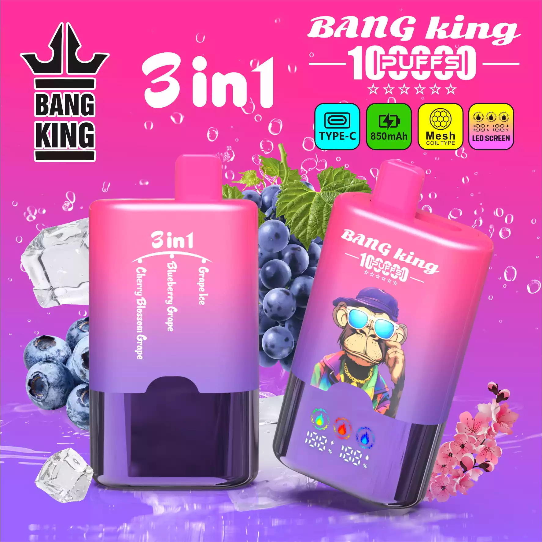 BANG KING 100K Einweg Vape 100000 Züge 3 in 1 Triple Taste Großhandel günstig kaufen – Bild 8
