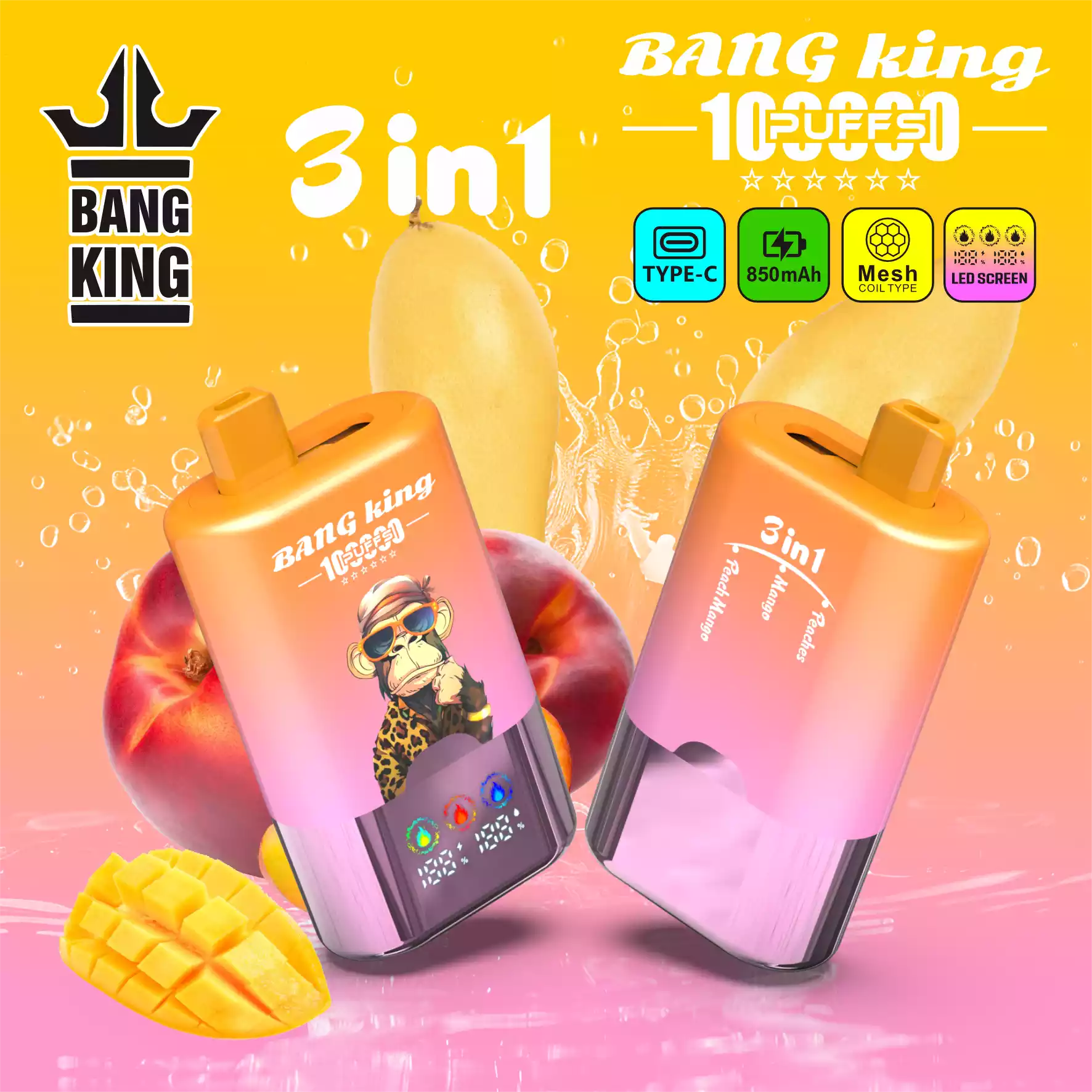 BANG KING 100K Einweg Vape 100000 Züge 3 in 1 Triple Taste Großhandel günstig kaufen – Bild 10