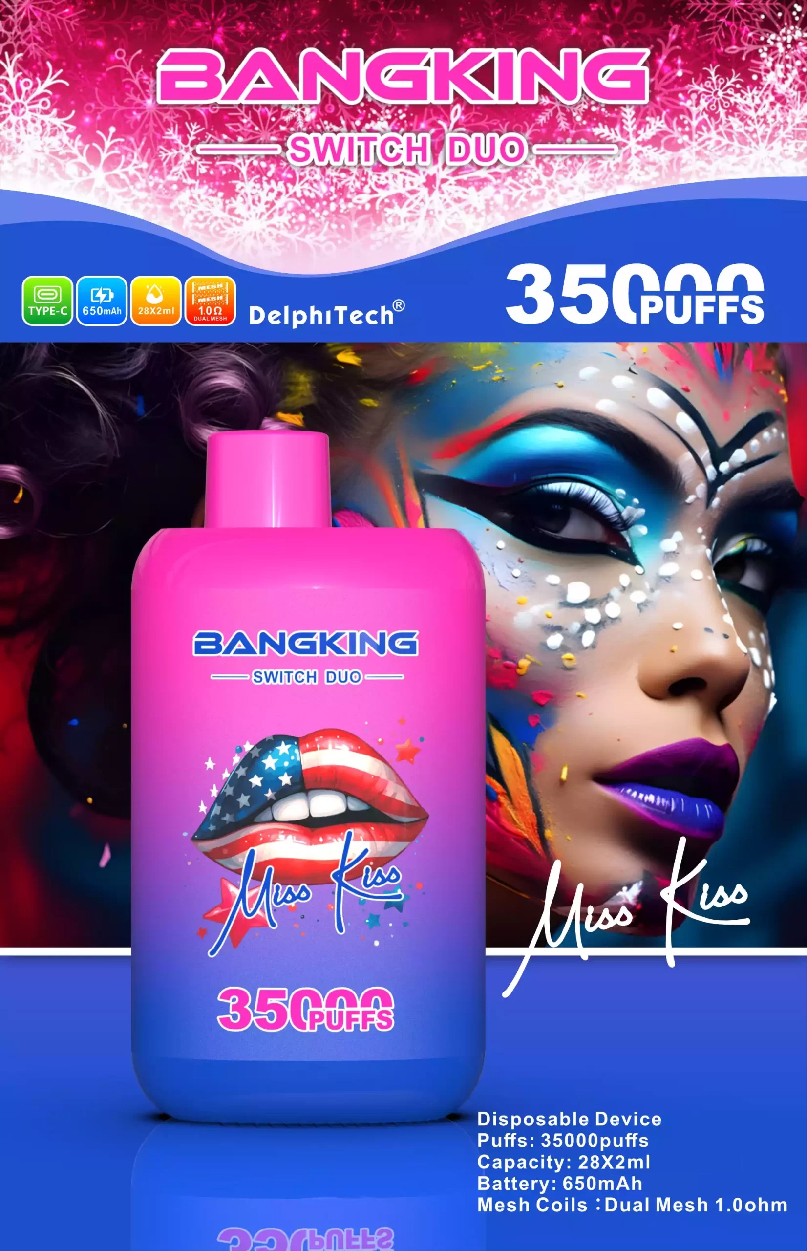 BANG KING 35000 Züge Dual Taste Einweg Vape DSK045 Großhandel günstig kaufen – Bild 10