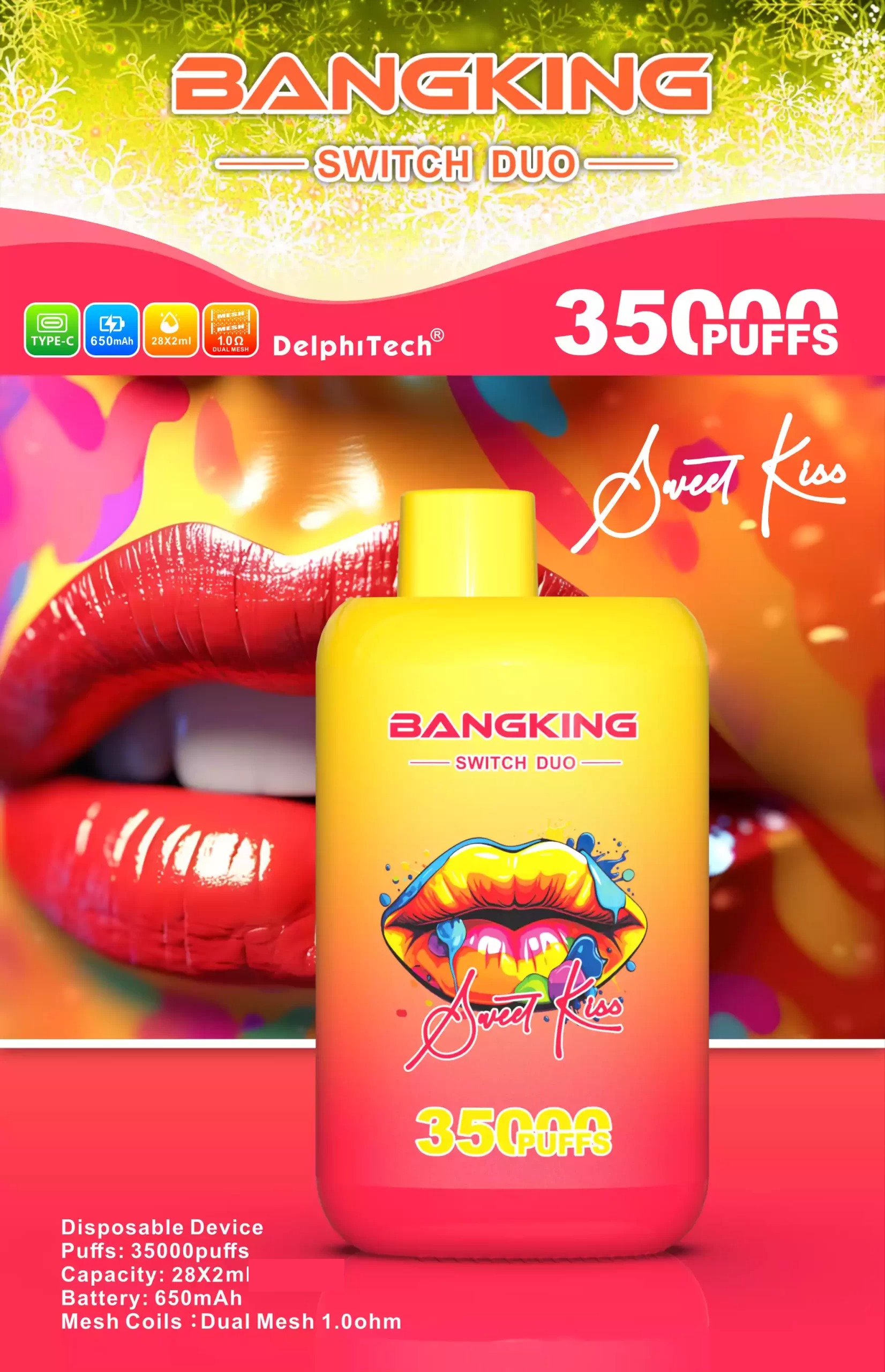 BANG KING 35000 Züge Dual Taste Einweg Vape DSK045 Großhandel günstig kaufen – Bild 2