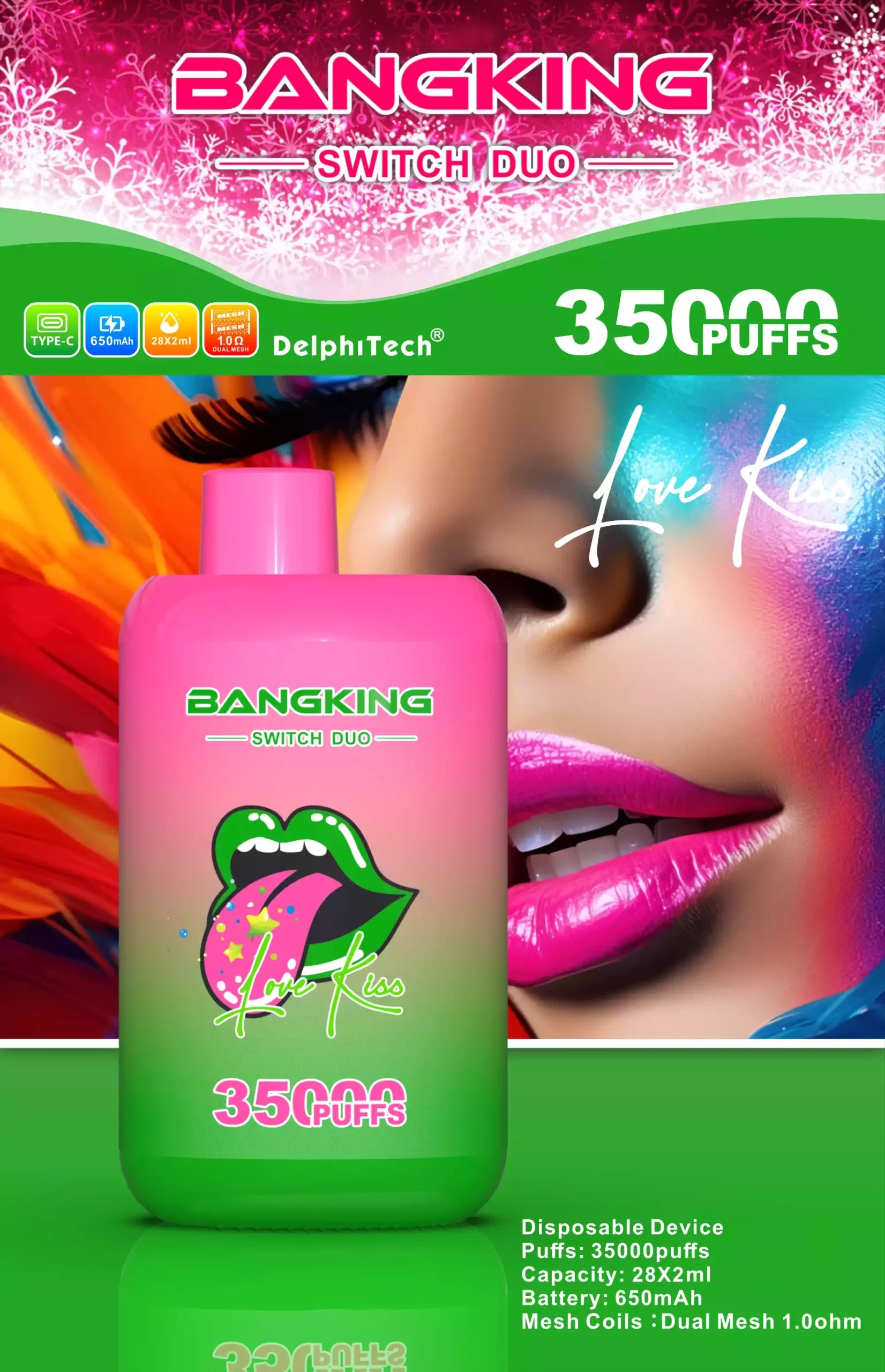 BANG KING 35000 Züge Dual Taste Einweg Vape DSK045 Großhandel günstig kaufen – Bild 8