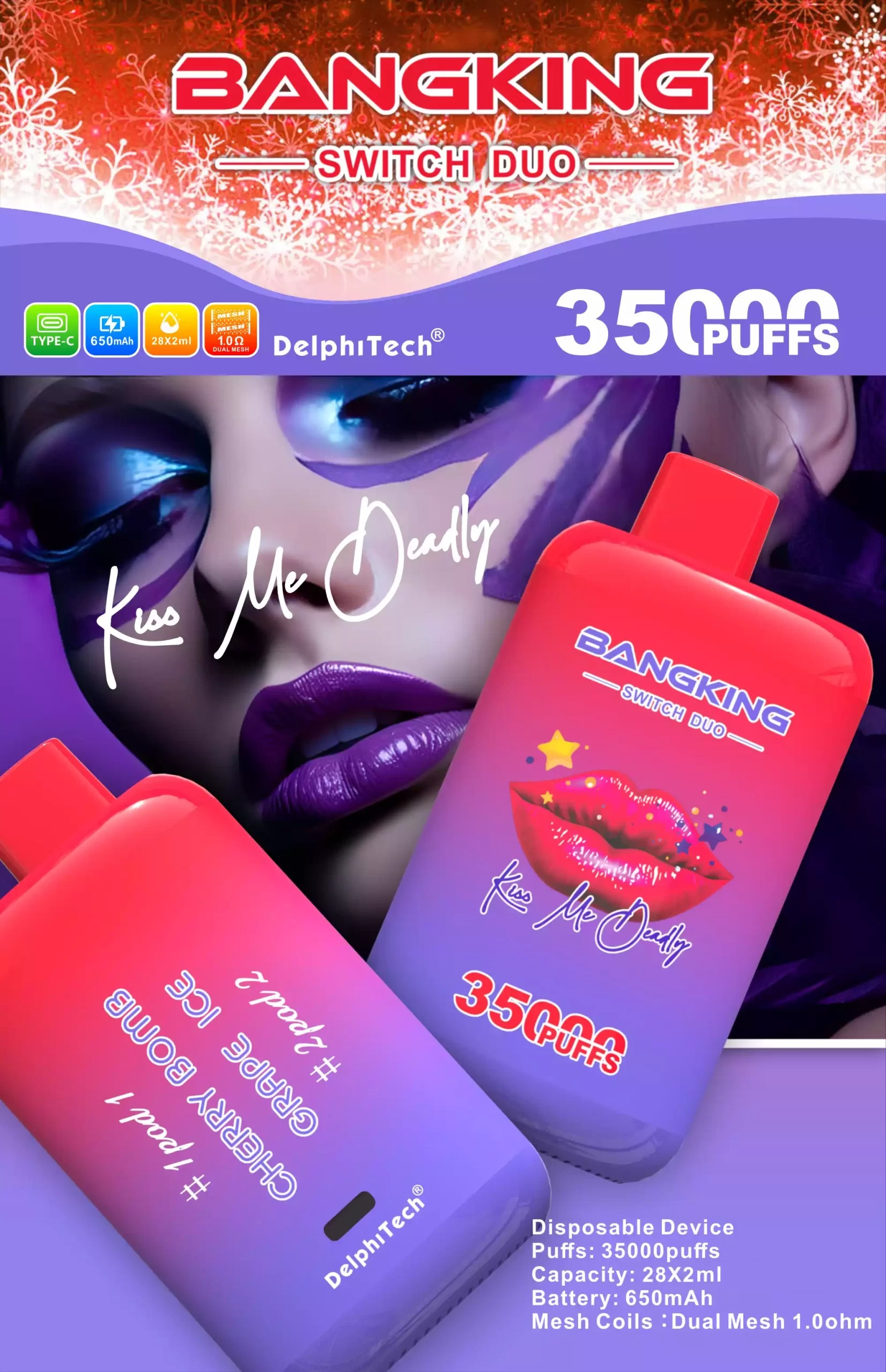 BANG KING 35000 Züge Dual Taste Einweg Vape DSK045 Großhandel günstig kaufen – Bild 6