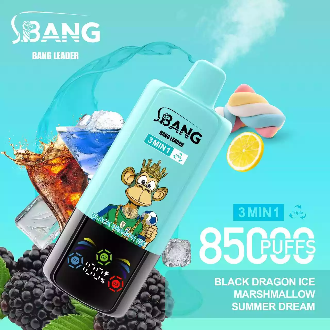 BANG LEADER 85000 Züge 3 in 1 Einweg Vape Großhandel Bestpreis – Bild 4
