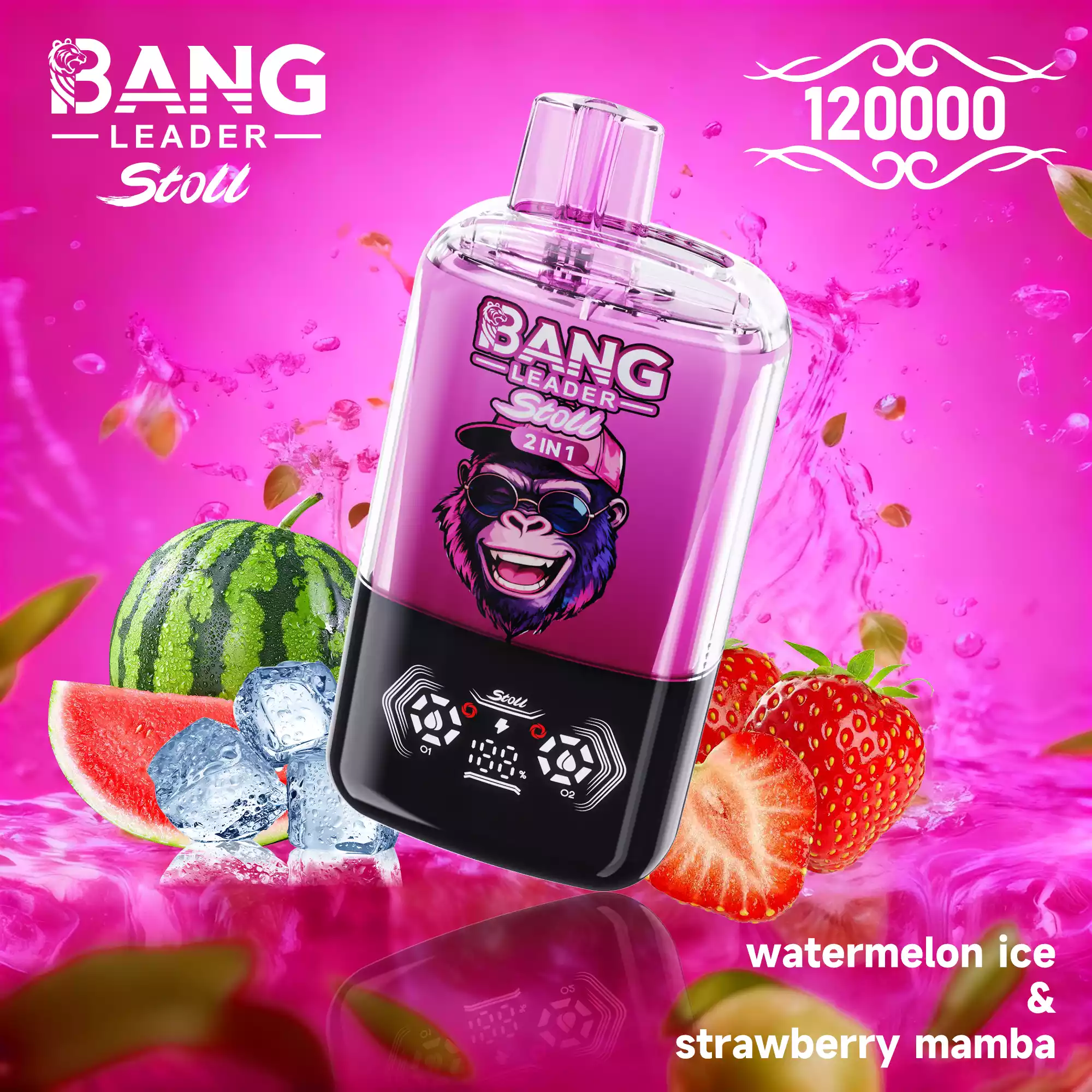 Bang Leader Stoll 120000 Züge Einweg Vape Smart Display Dual Screen Großhandel günstig kaufen – Bild 2
