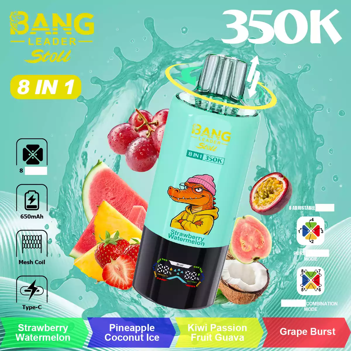 BANG LEADER Stoll 350K 8in1 Einweg Vape Großhandel 350000 Züge Multi Geschmack günstig kaufen – Bild 13