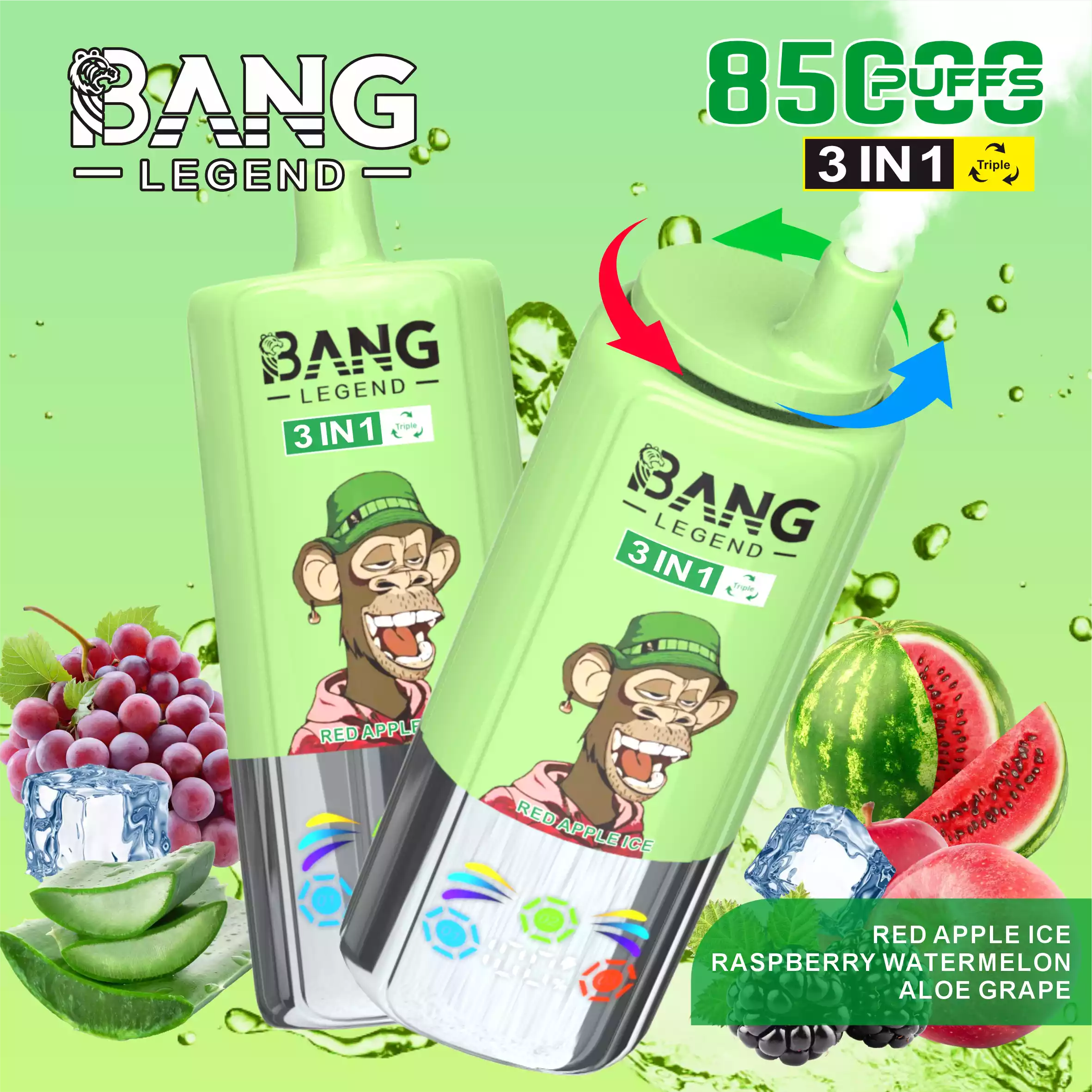 BANG LEGEND 85000 Züge 3 in 1 Einweg Vape DSK058 Großhandel günstig kaufen – Bild 4