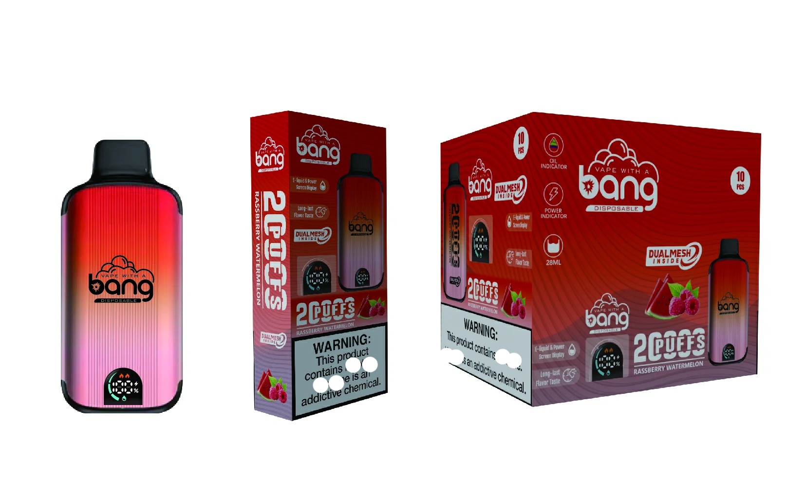 BANG Vape 20000 Züge Dual Mesh LED Display Einweg E Zigarette Großhandel günstig kaufen – Bild 10