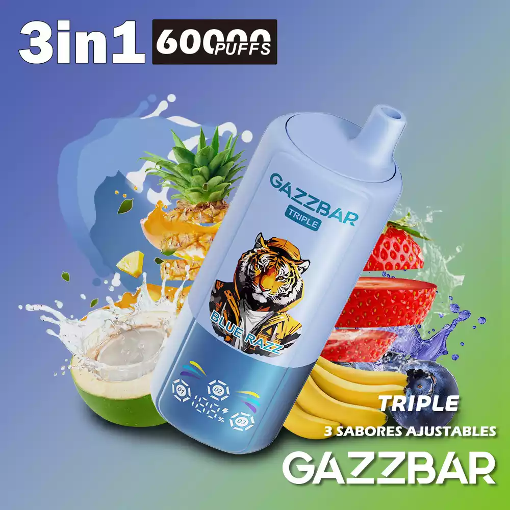 GAZZ BAR Triple 60000 Züge 3in1 Einweg Vape Großhandel günstig kaufen – Bild 3