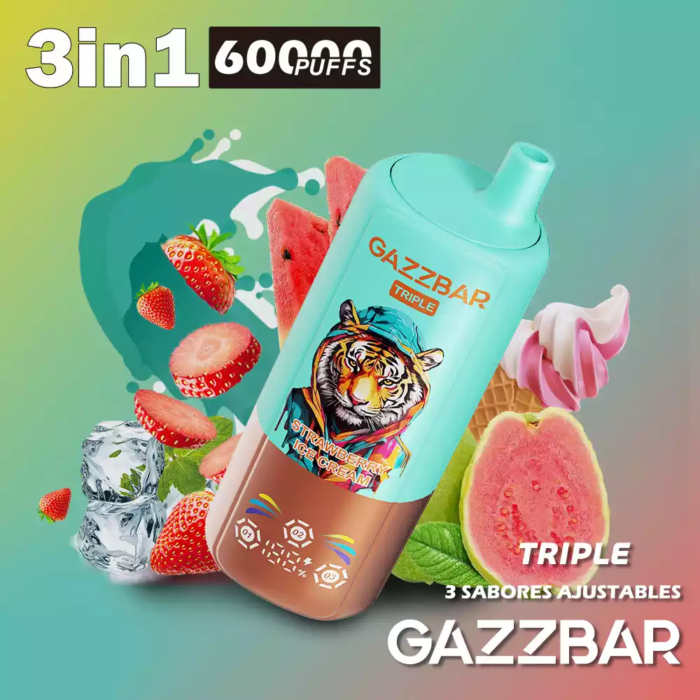 GAZZ BAR Triple 60000 Züge 3in1 Einweg Vape Großhandel günstig kaufen – Bild 8