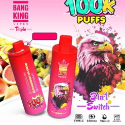BANG KING Triple 100000 Züge Einweg Vape 3in1 Switch Mesh Coil Großhandel günstig kaufen