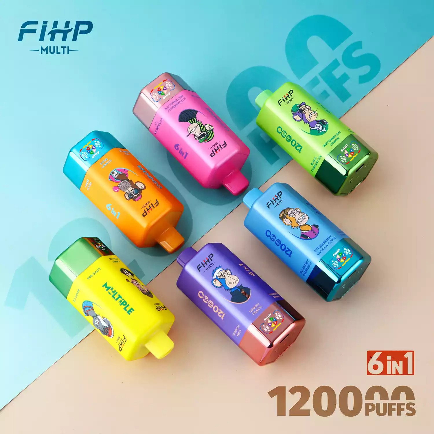 FIHP 120000 Einweg Vape 120K Züge 6 in 1 Großhandel Bestpreis