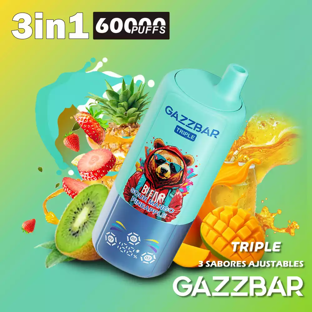 GAZZ BAR Triple 60000 Züge 3in1 Einweg Vape Großhandel günstig kaufen