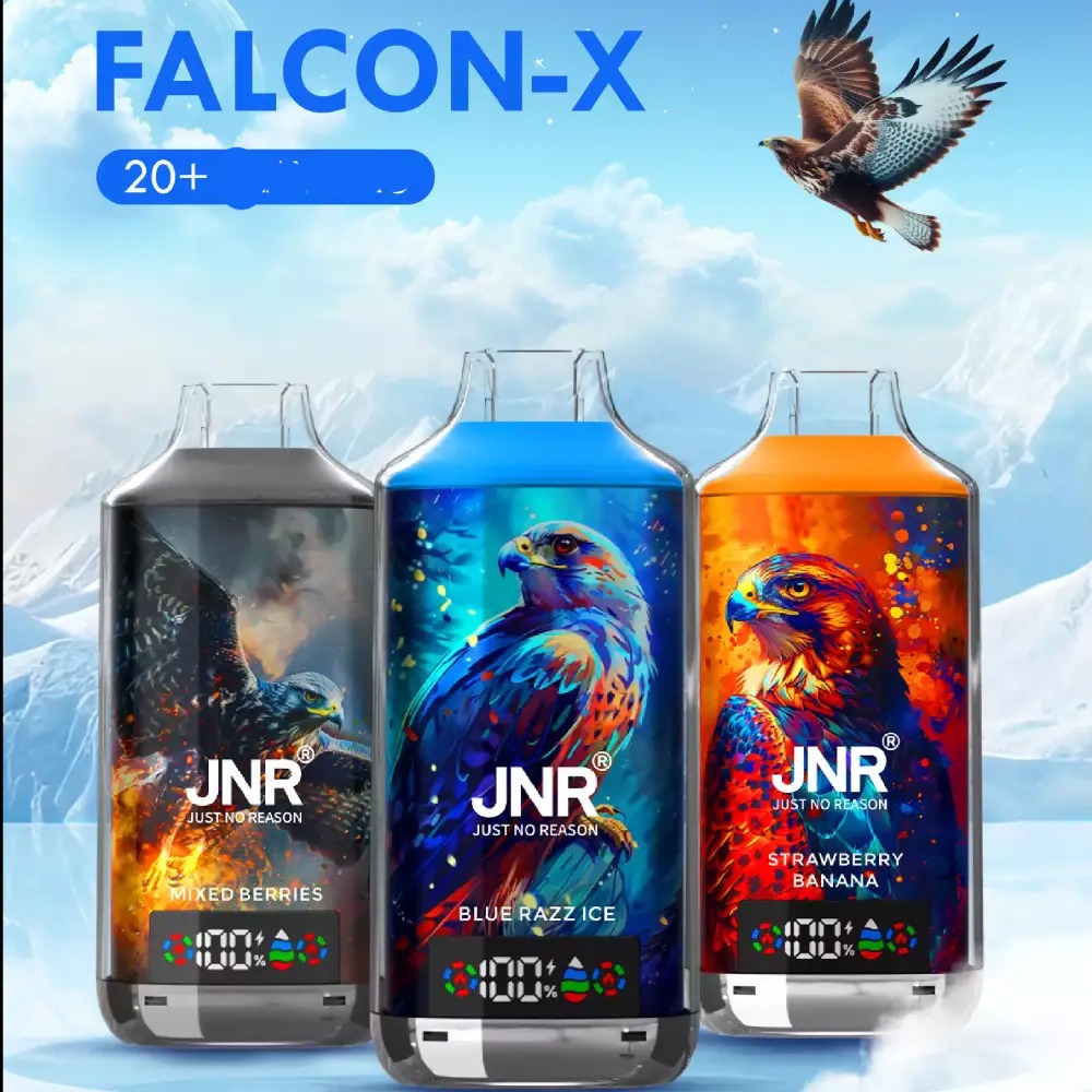 JNR Falcon X 18000 Züge Einweg Vape Dual Mesh LED Display Großhandel günstig kaufen