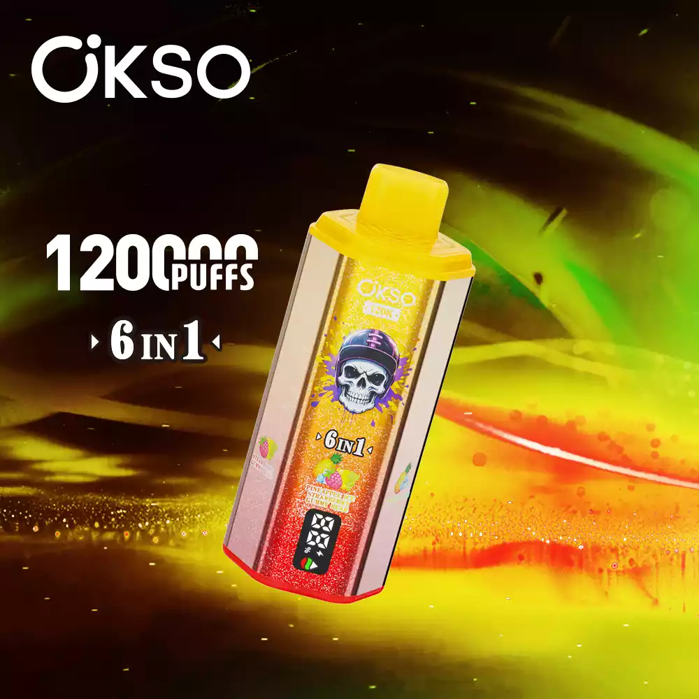 OKSO 6in1 Einweg Vape 120000 Züge LED Display Großhandel Mehrere Geschmäcker günstig kaufen