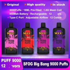 SFOG BIG BANG 9000 Züge Einweg Vape Großhandel günstig kaufen