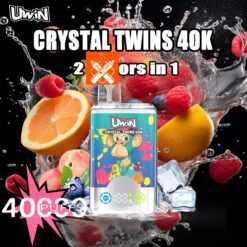 Uwin RandM TWINS Crystal 40000 Züge Doppelgeschmack Einweg Vape Großhandel günstig kaufen