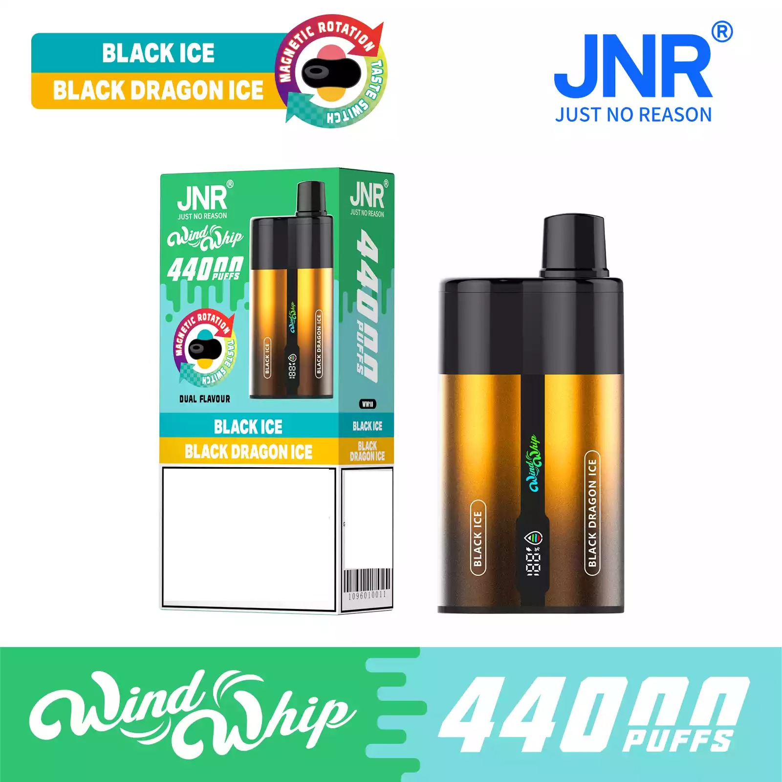 JNR Wind Whip 44000 Züge Doppelkammersystem in der Vorderansicht