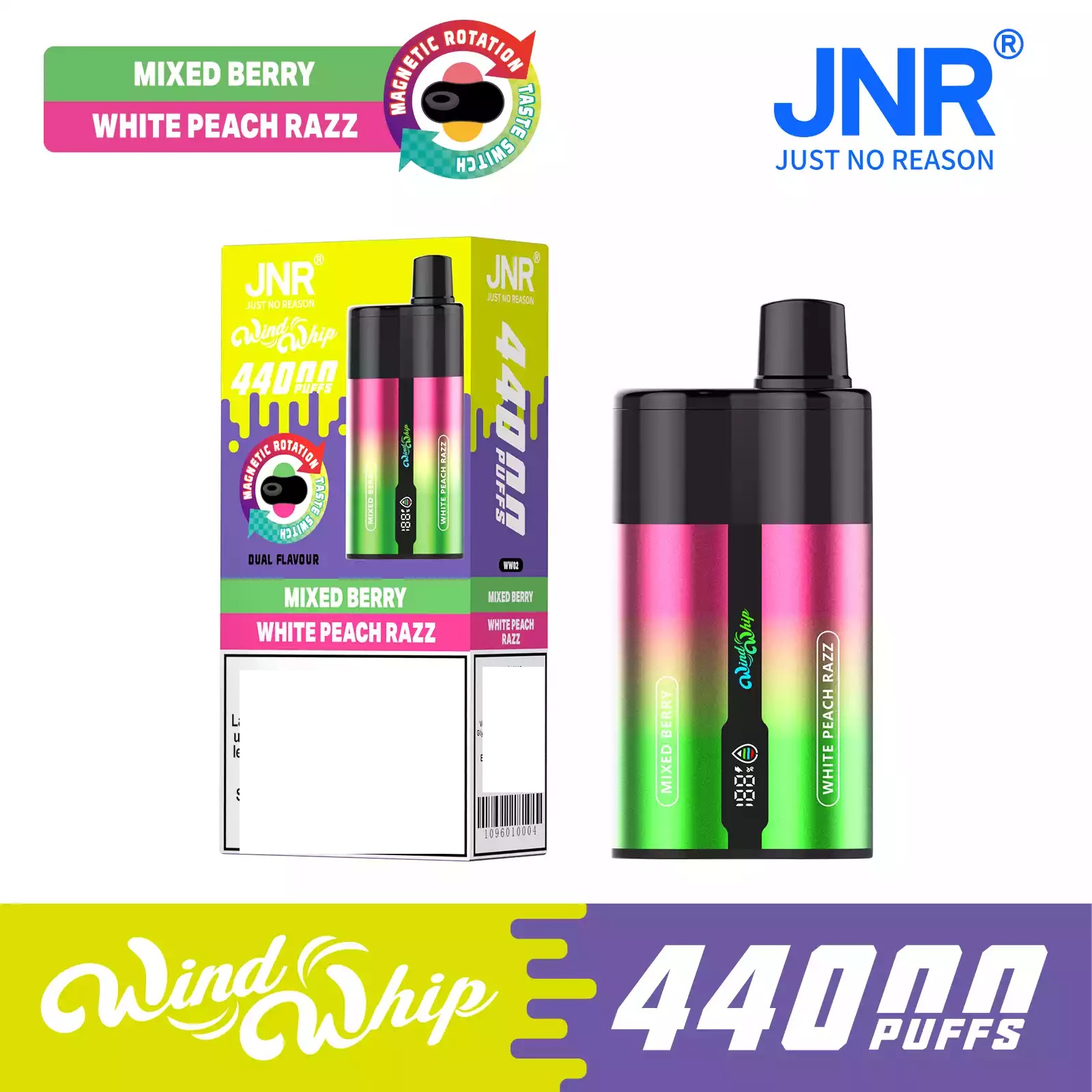 JNR Wind Whip 44000 Züge Ansicht des Airflow-Systems