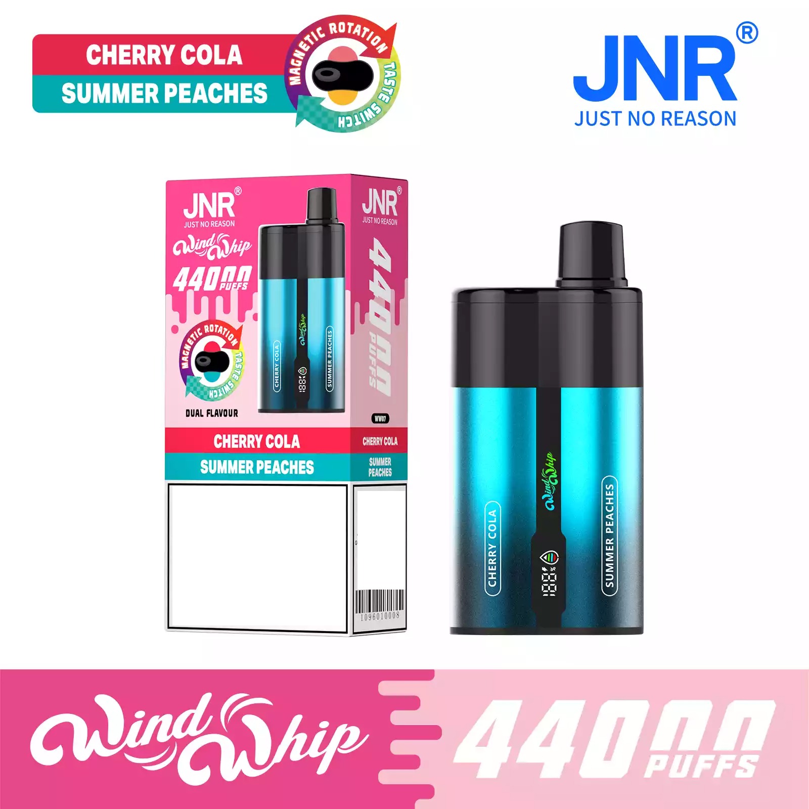 JNR Wind Whip 44K Detailansicht von Display und Bedienelementen