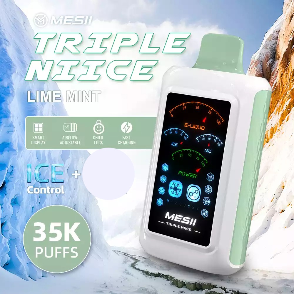 MESII Triple Niice 35000 Züge Einweg Vape Eisstärke Regulierung Großhandel günstig kaufen – Bild 3