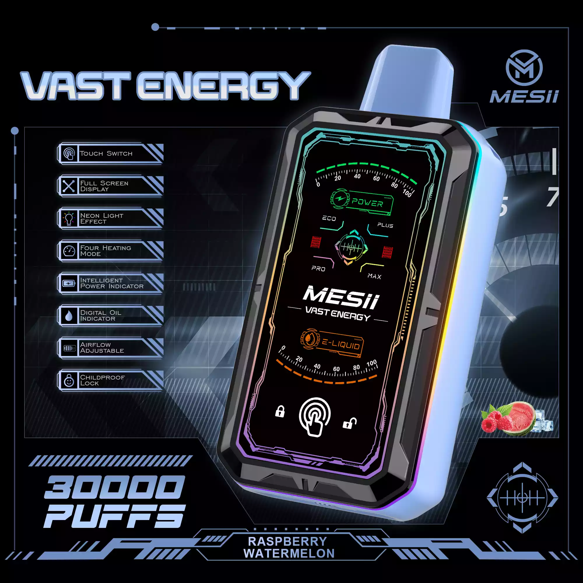MESII VAST ENERGY 30000 Züge Einweg Vape LED Licht Großhandel Posten günstig kaufen – Bild 13