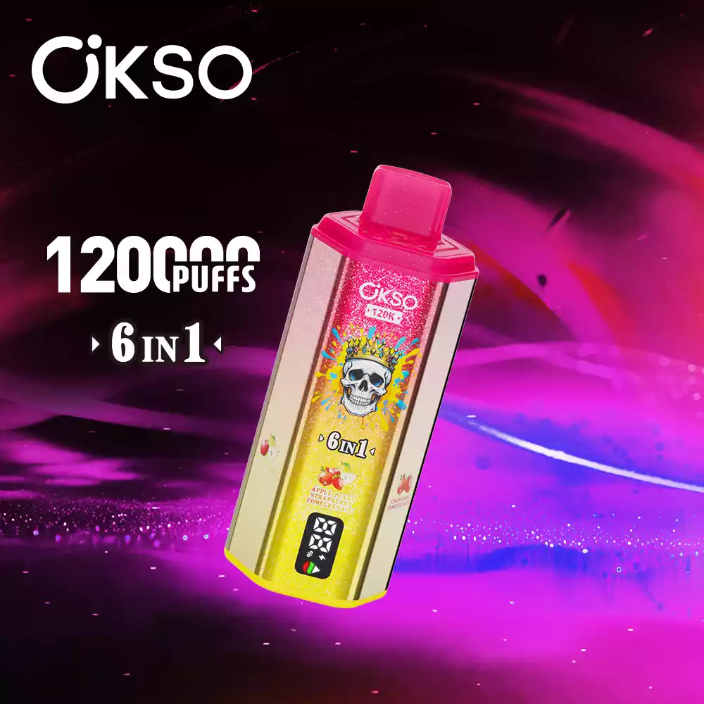 OKSO 6in1 Einweg Vape 120000 Züge LED Display Großhandel Mehrere Geschmäcker günstig kaufen – Bild 6