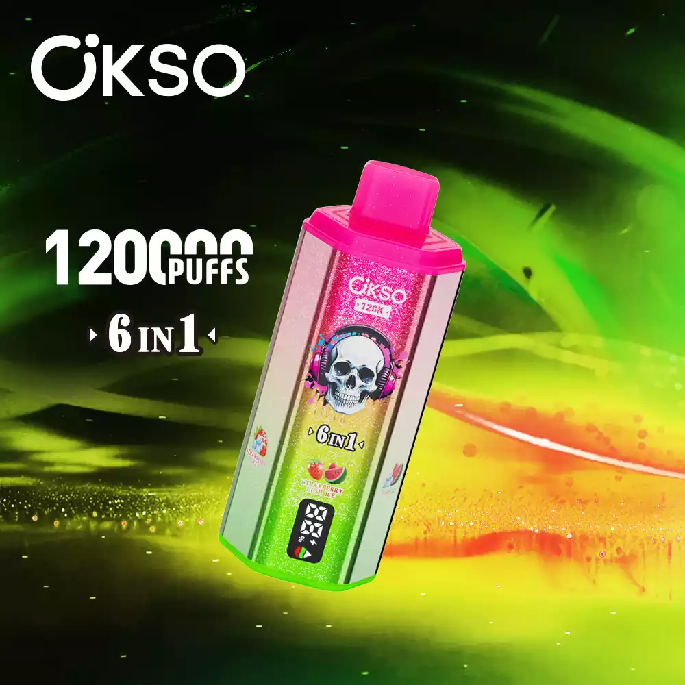 OKSO 6in1 Einweg Vape 120000 Züge LED Display Großhandel Mehrere Geschmäcker günstig kaufen – Bild 3