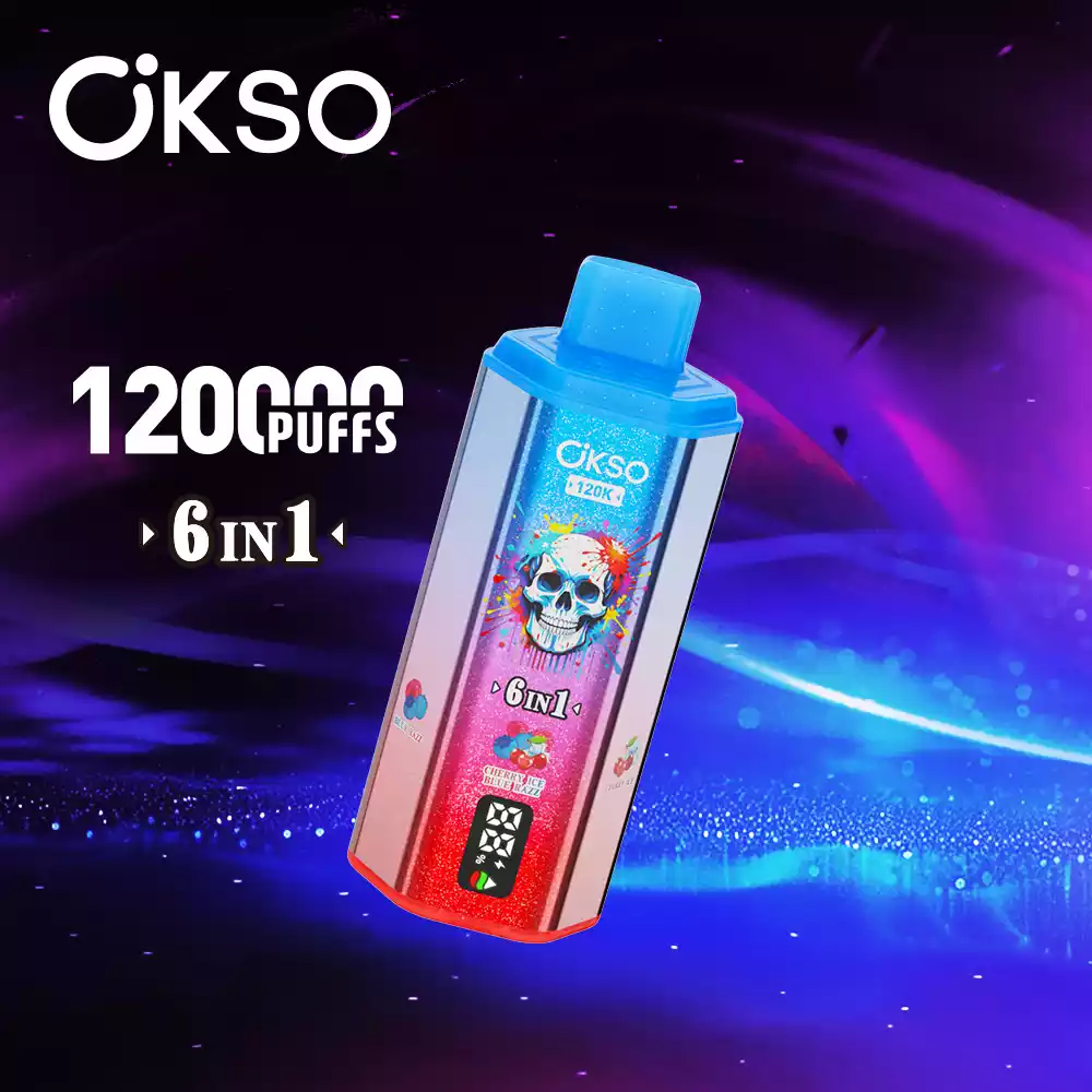 OKSO 6in1 Einweg Vape 120000 Züge LED Display Großhandel Mehrere Geschmäcker günstig kaufen – Bild 5