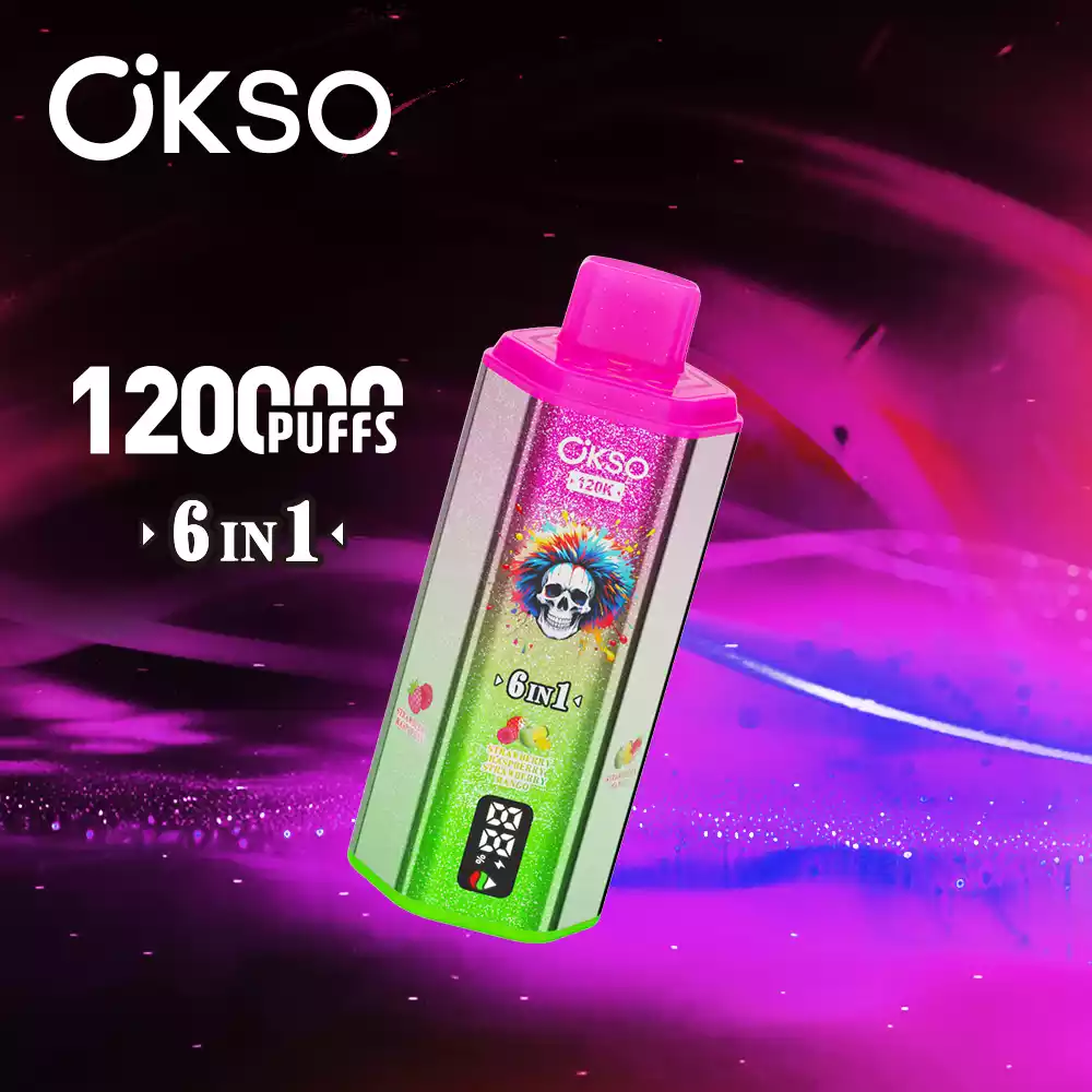 OKSO 6in1 Einweg Vape 120000 Züge LED Display Großhandel Mehrere Geschmäcker günstig kaufen – Bild 8