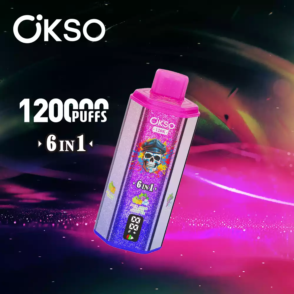 OKSO 6in1 Einweg Vape 120000 Züge LED Display Großhandel Mehrere Geschmäcker günstig kaufen – Bild 10